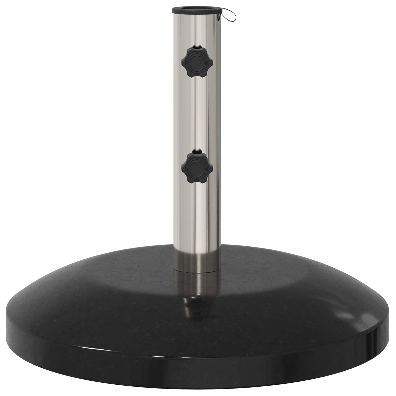 Parasolvoet voor 40-50 mm paal 26.75 kg Zwart Graniet en RVS is nu te koop bij PeponiXL, paradijselijk wonen!