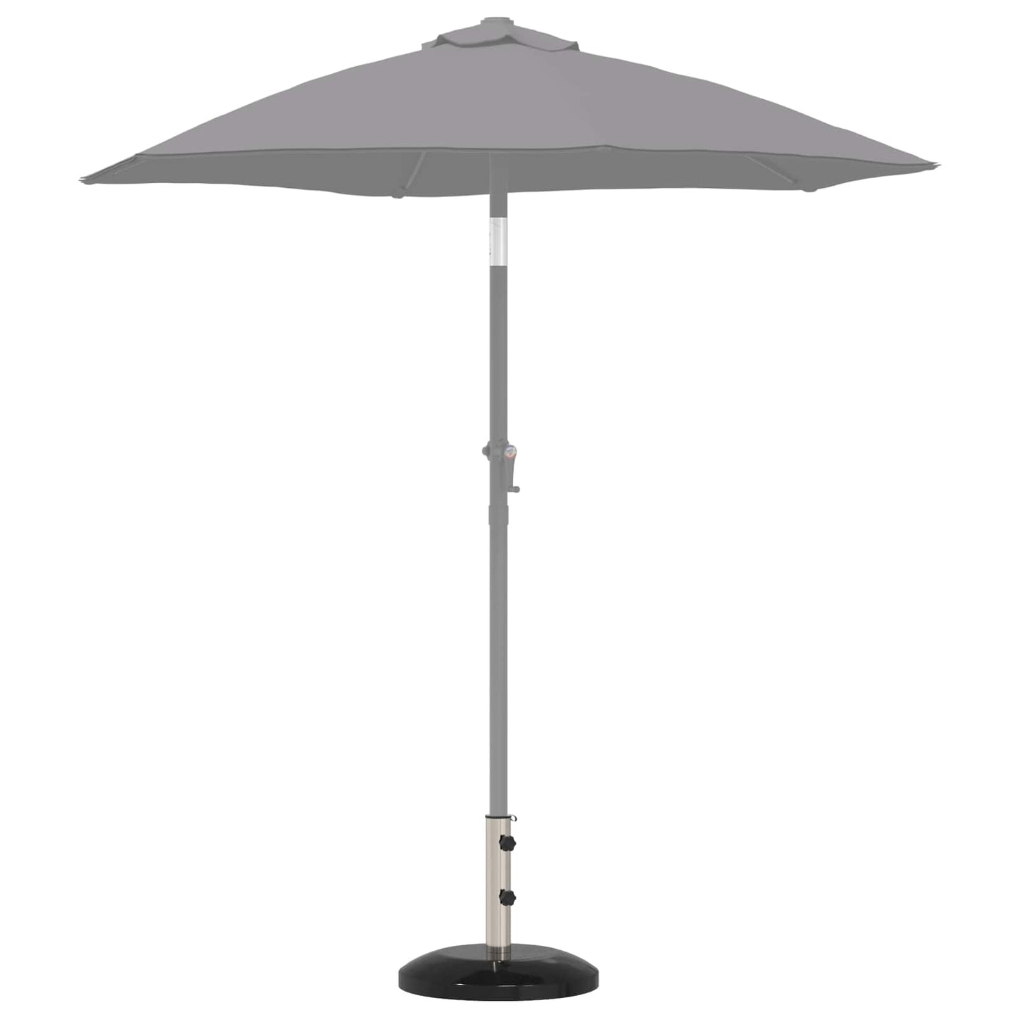 Parasolvoet voor 40-50 mm paal 26.75 kg Zwart Graniet en RVS is nu te koop bij PeponiXL, paradijselijk wonen!