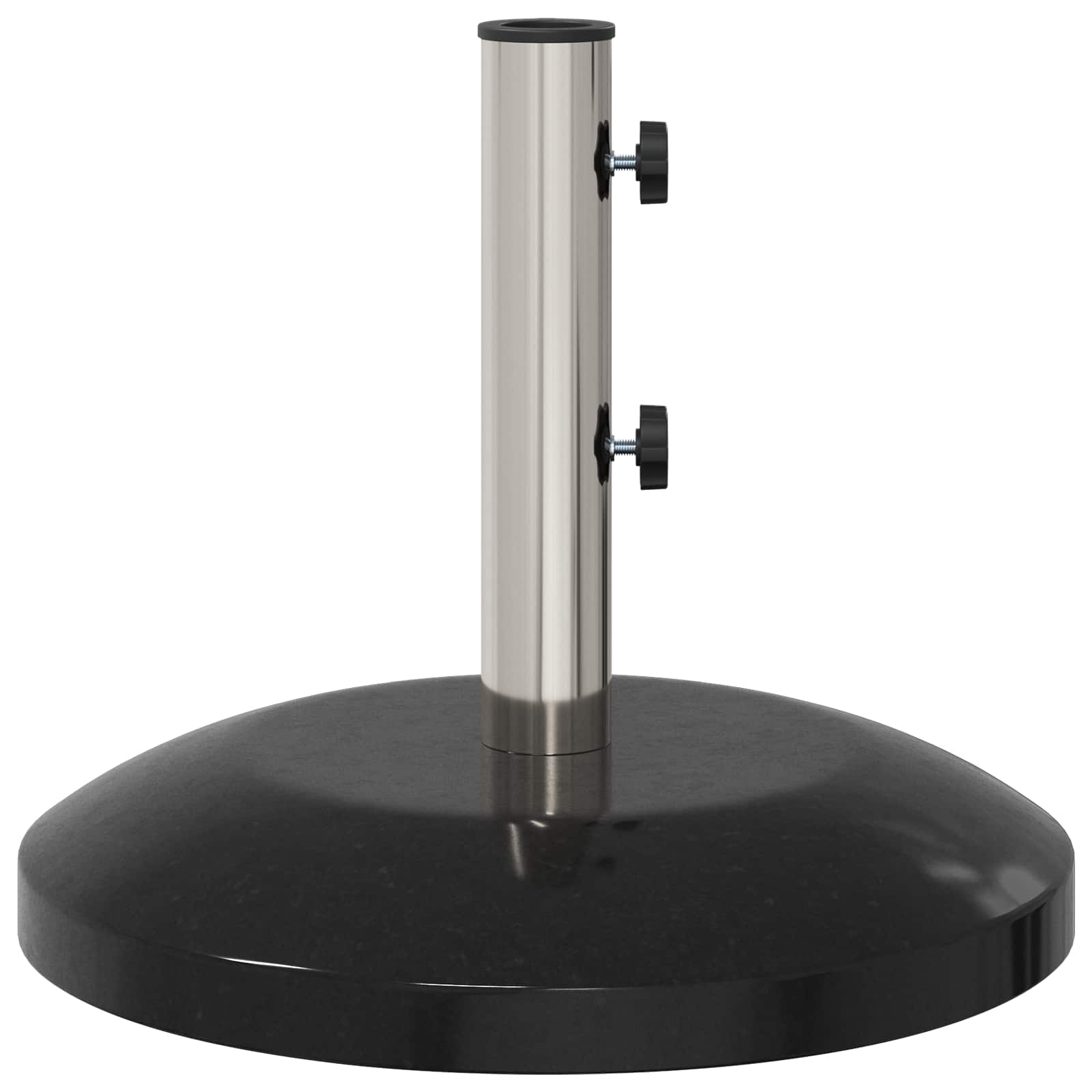 Parasolvoet voor 40-50 mm paal 26.75 kg Zwart Graniet en RVS is nu te koop bij PeponiXL, paradijselijk wonen!