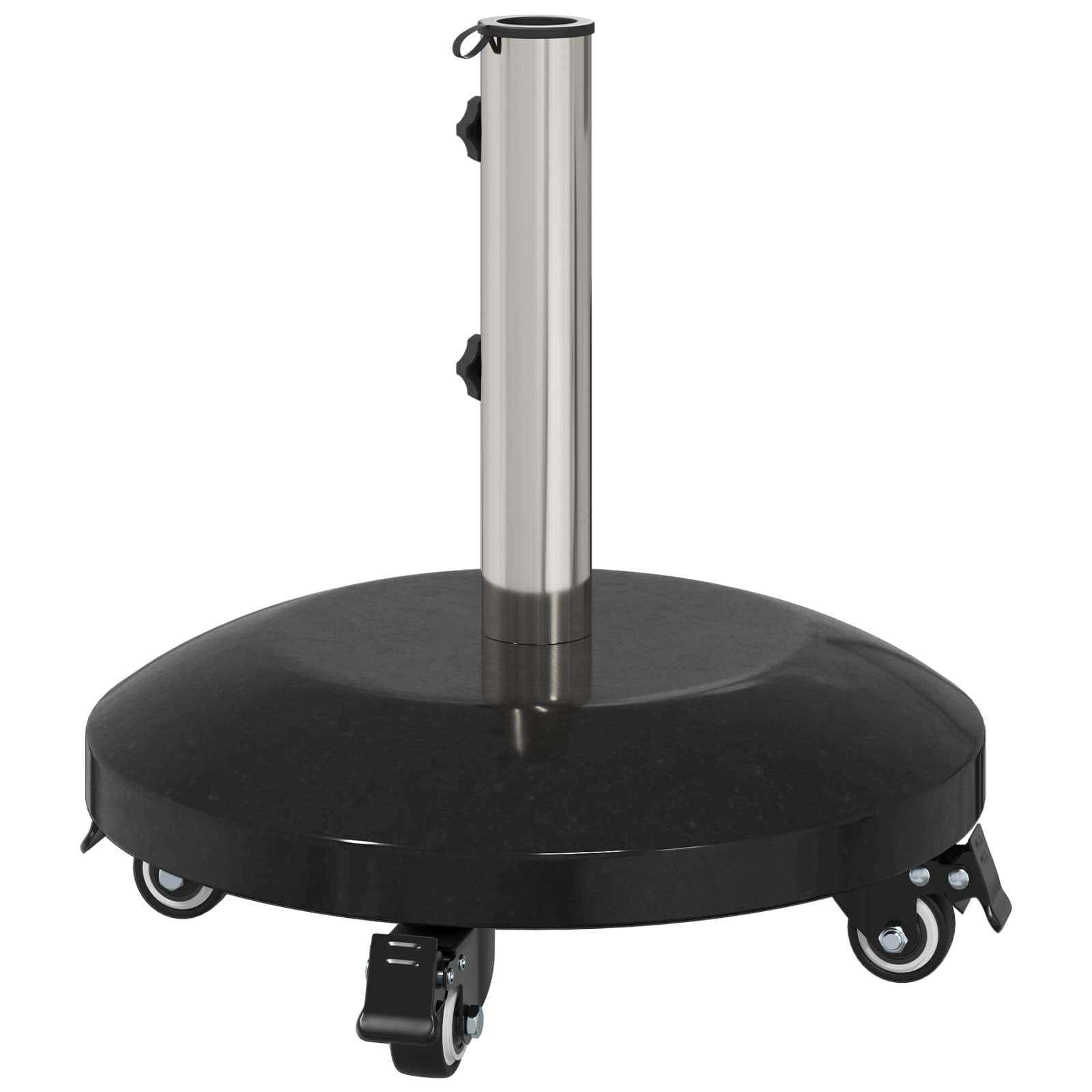 Granieten parasolvoet met wielen voor parasolstok van 40-50 mm 29 kg Zwart is nu te koop bij PeponiXL, paradijselijk wonen!