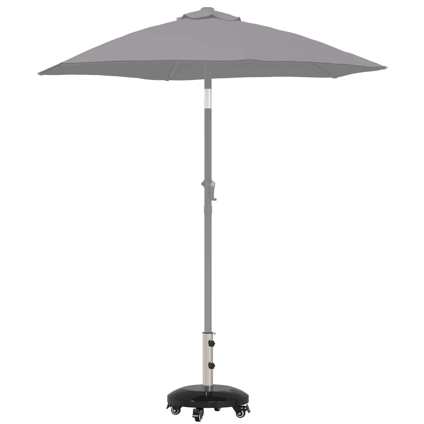 Granieten parasolvoet met wielen voor parasolstok van 40-50 mm 29 kg Zwart is nu te koop bij PeponiXL, paradijselijk wonen!