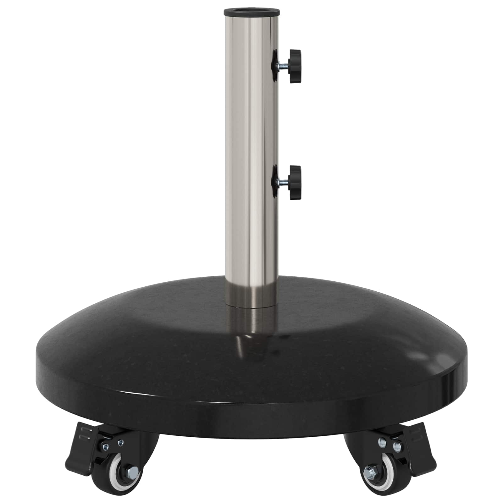 Granieten parasolvoet met wielen voor parasolstok van 40-50 mm 29 kg Zwart is nu te koop bij PeponiXL, paradijselijk wonen!