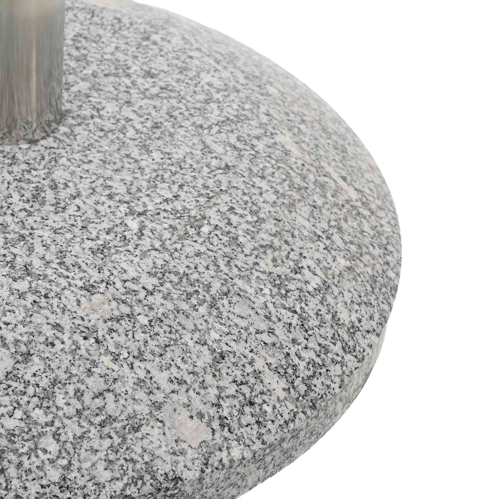 Parasolvoet voor 40-50 mm paal 26.45 kg Grijs Graniet en RVS is nu te koop bij PeponiXL, paradijselijk wonen!