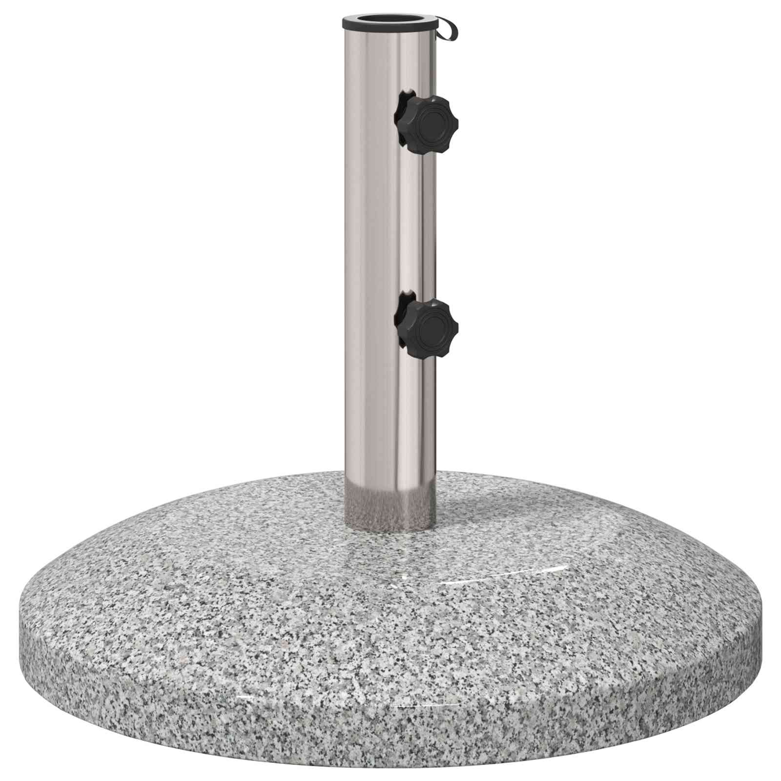 Parasolvoet voor 40-50 mm paal 26.45 kg Grijs Graniet en RVS is nu te koop bij PeponiXL, paradijselijk wonen!