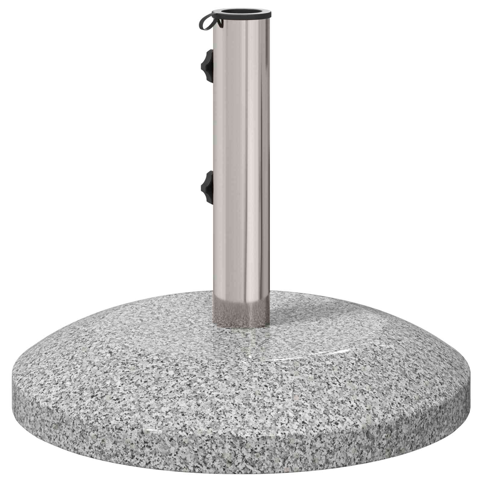 Parasolvoet voor 40-50 mm paal 26.45 kg Grijs Graniet en RVS is nu te koop bij PeponiXL, paradijselijk wonen!