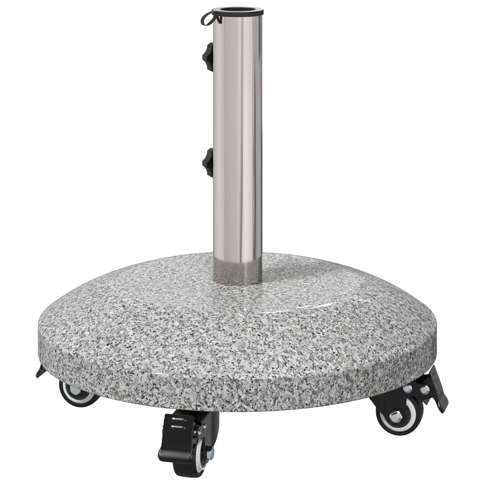 Graniet parasolvoet met wielen voor 4-5 cm stok 27.2 kg Grijs is nu te koop bij PeponiXL, paradijselijk wonen!