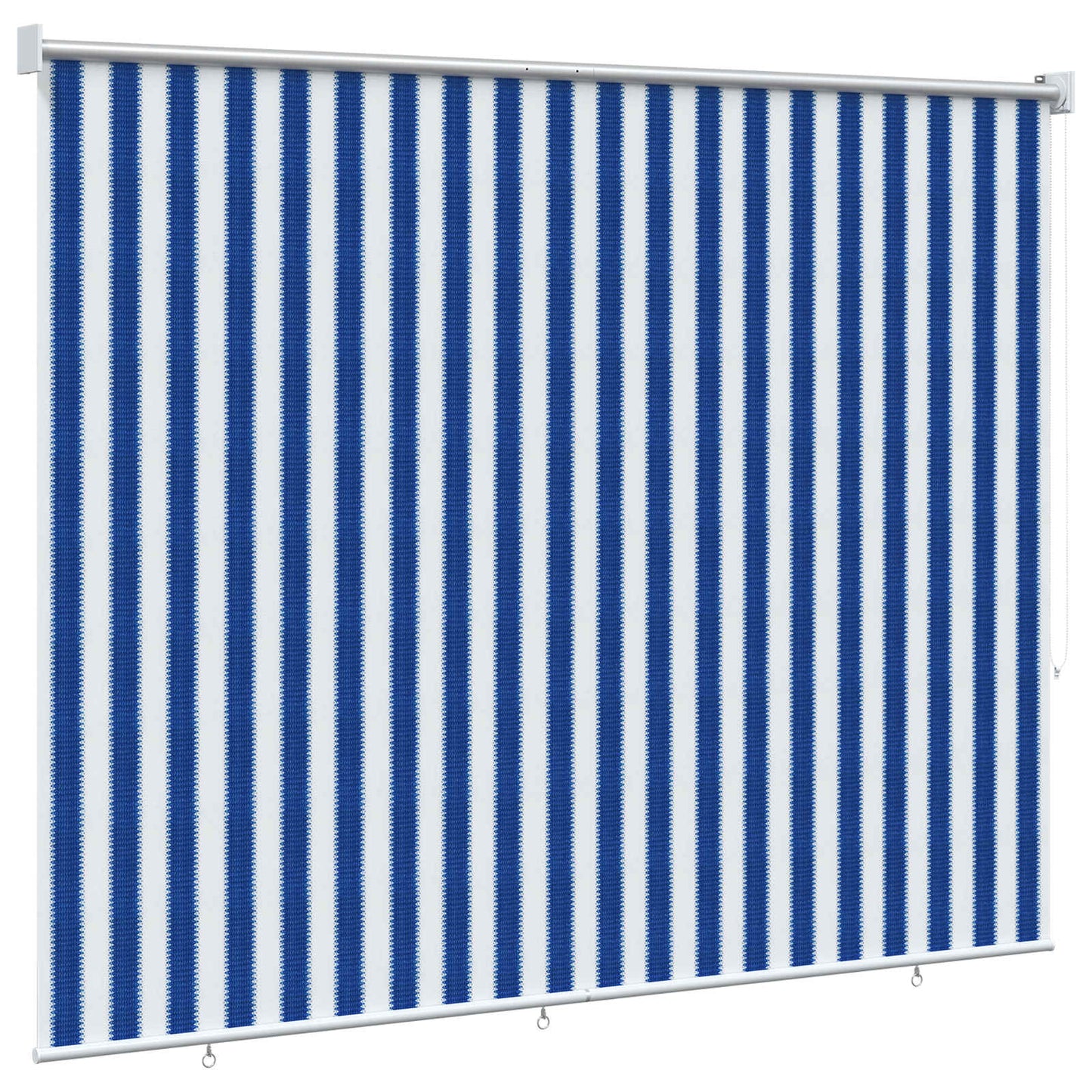 Buitenrolgordijn 90% UV-blok Blauw en Witte Streep 200 x 140 cm is nu te koop bij PeponiXL, paradijselijk wonen!
