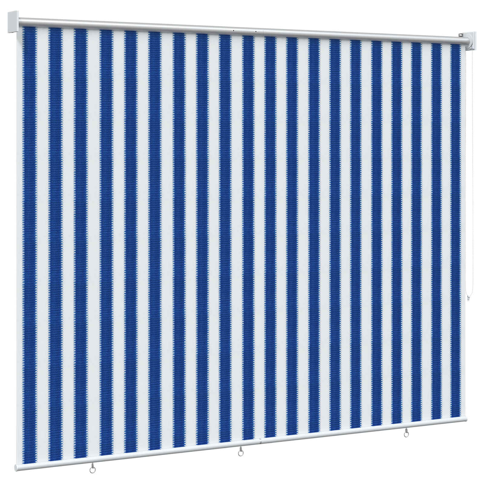 Buitenrolgordijn 90% UV-blok Blauw en Witte Streep 200 x 140 cm is nu te koop bij PeponiXL, paradijselijk wonen!