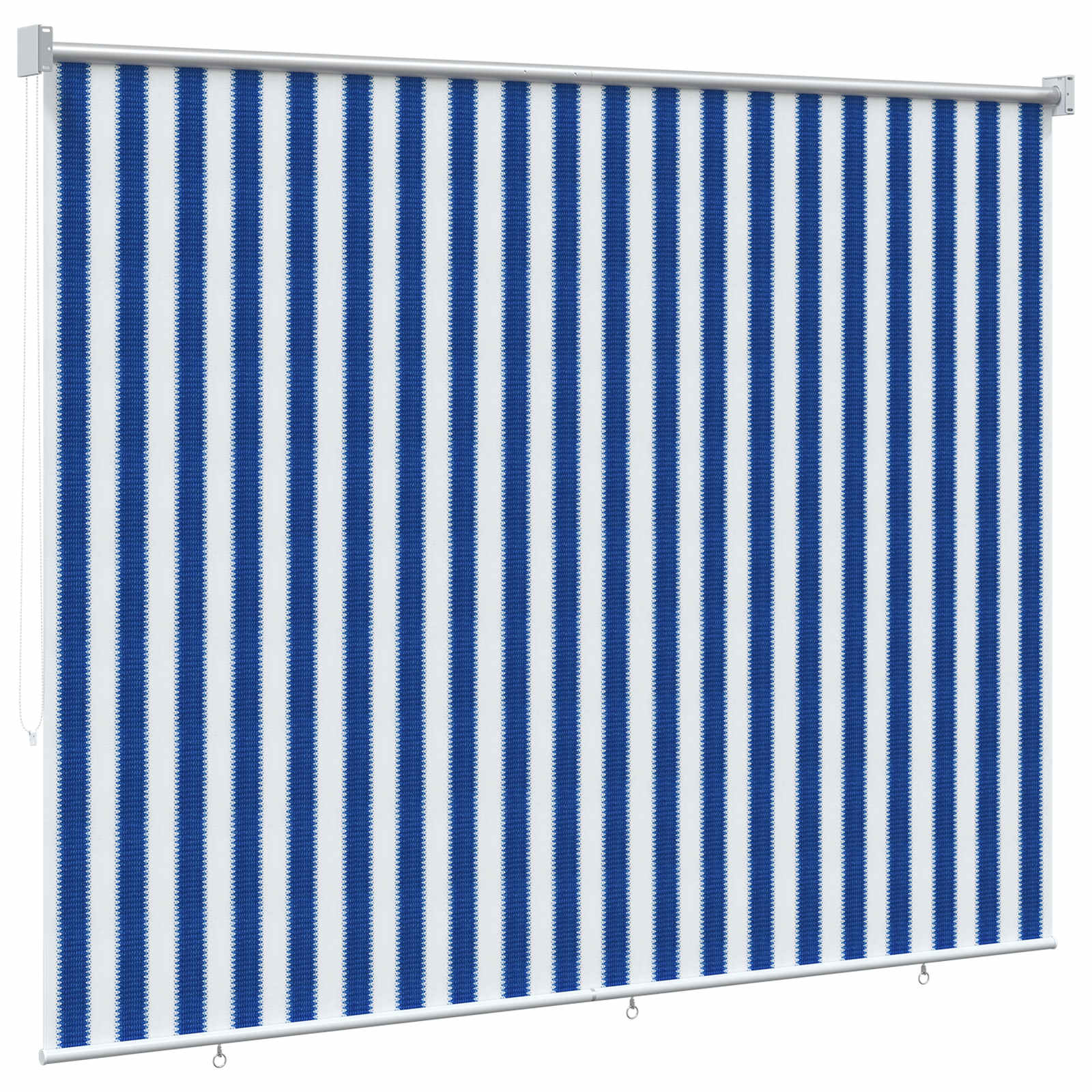 Buitenrolgordijn 90% UV-blok Blauw en Witte Streep 200 x 140 cm is nu te koop bij PeponiXL, paradijselijk wonen!