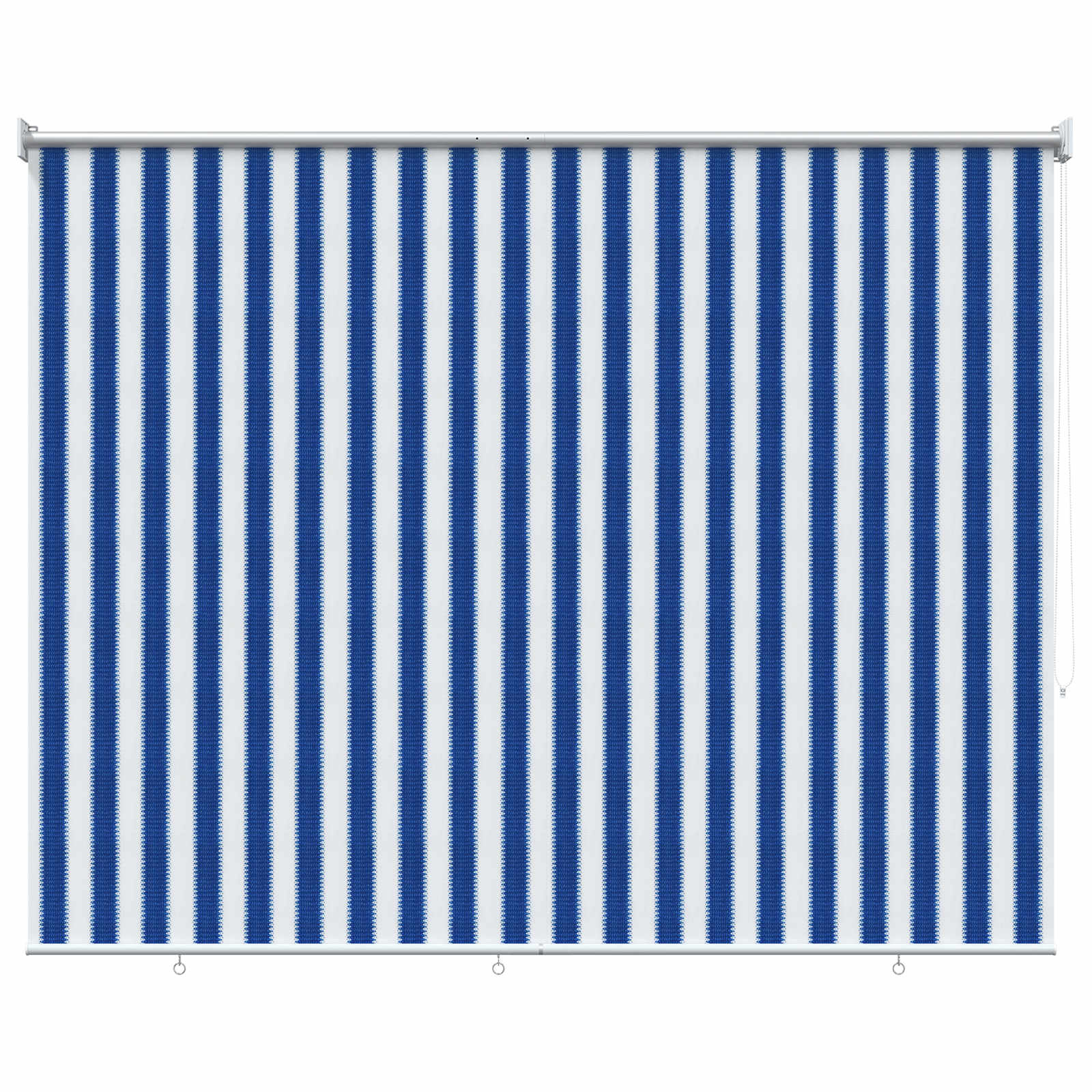Buitenrolgordijn 90% UV-blok Blauw en Witte Streep 200 x 140 cm is nu te koop bij PeponiXL, paradijselijk wonen!