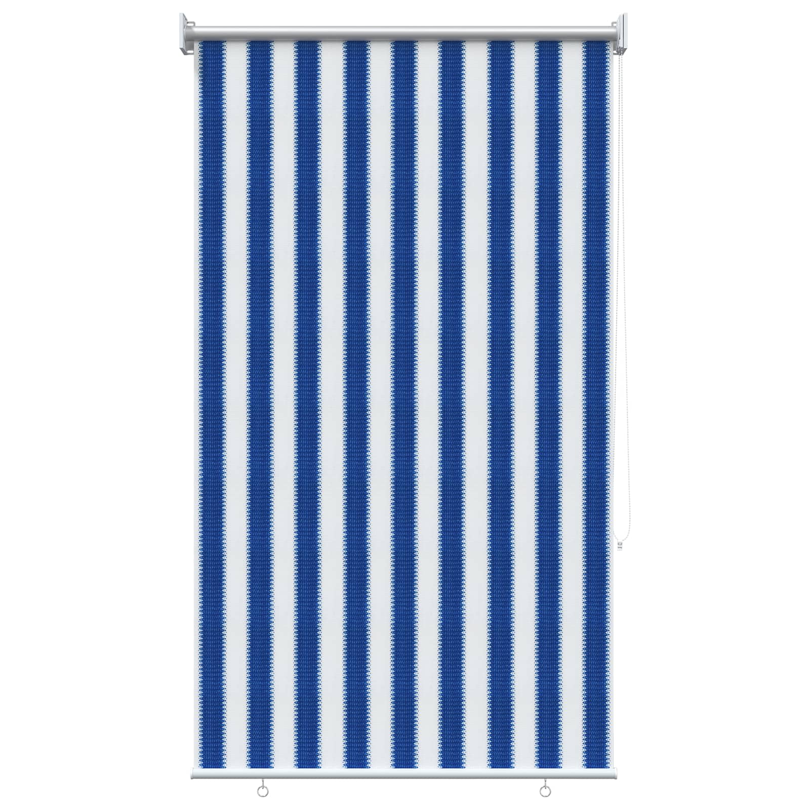 Buitenrolgordijn 90% UV-blok Blauw en Witte Streep 80 x 230 cm is nu te koop bij PeponiXL, paradijselijk wonen!