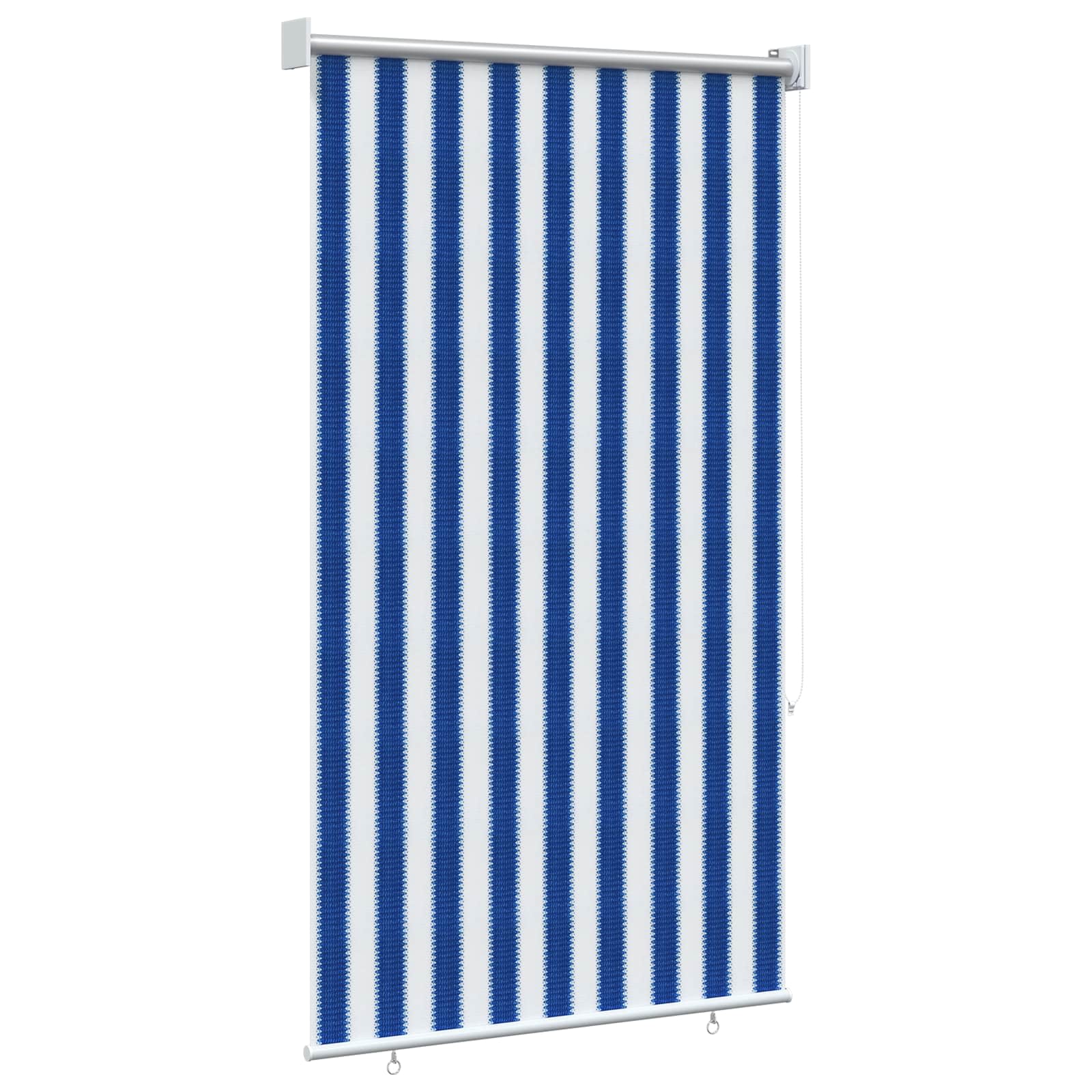Buitenrolgordijn 90% UV-blok Blauw en Witte Streep 100 x 230 cm is nu te koop bij PeponiXL, paradijselijk wonen!
