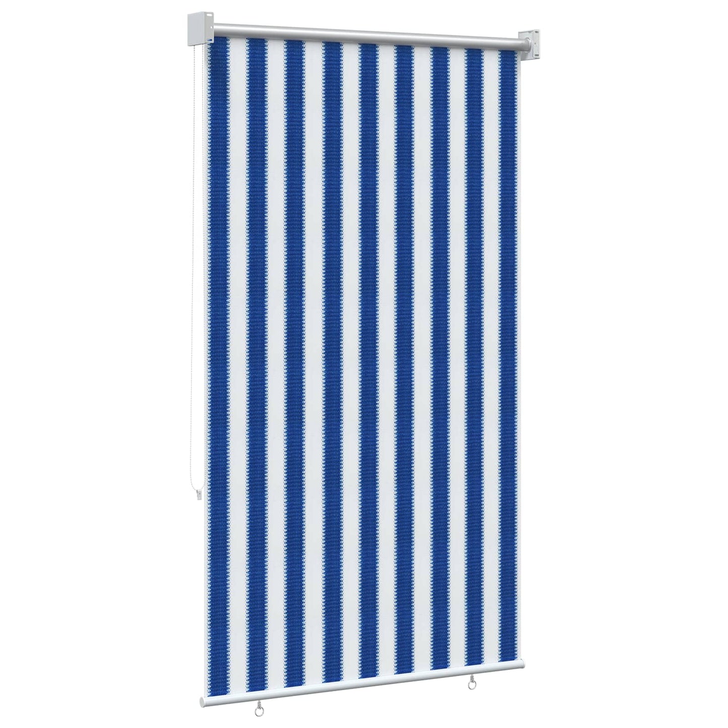 Buitenrolgordijn 90% UV-blok Blauw en Witte Streep 100 x 230 cm is nu te koop bij PeponiXL, paradijselijk wonen!