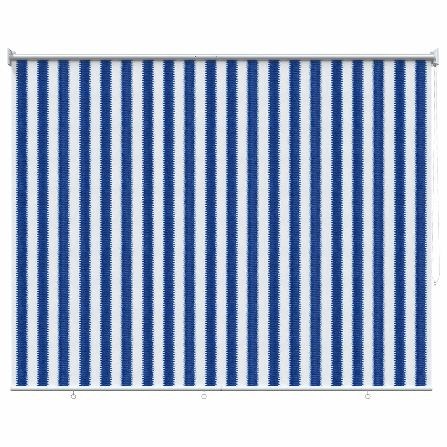 Buitenrolgordijn 90% UV-blok Blauw en Witte Streep 120 x 230 cm is nu te koop bij PeponiXL, paradijselijk wonen!