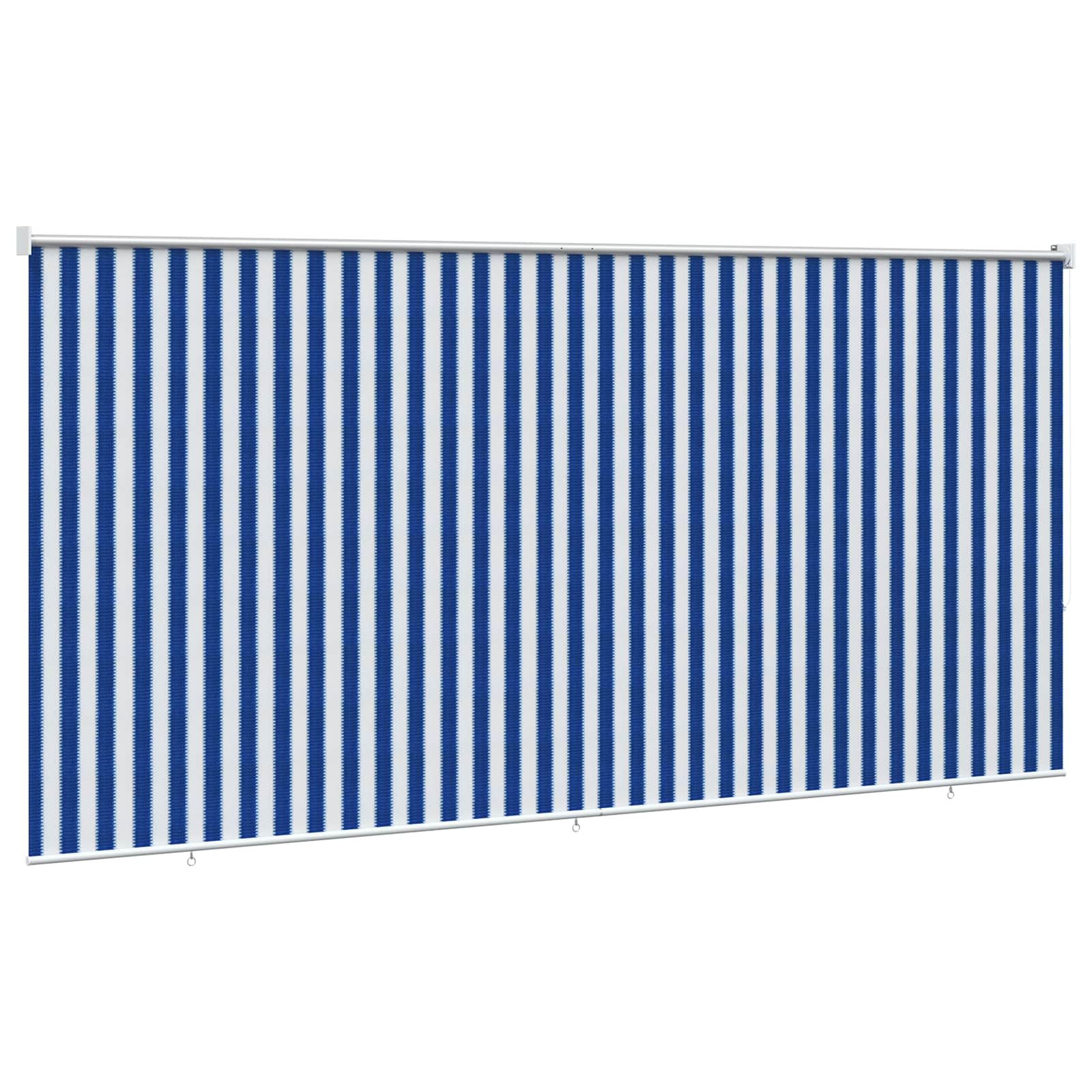 Buitenrolgordijn 90% UV-blok Blauw en Witte Streep 350 x 230 cm is nu te koop bij PeponiXL, paradijselijk wonen!