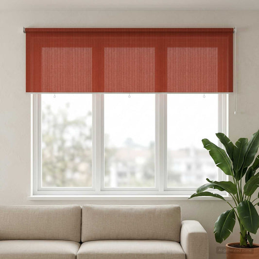 Buitenrolgordijn 90% UV-blok Terracotta 350 x 140 cm HDPE is nu te koop bij PeponiXL, paradijselijk wonen!