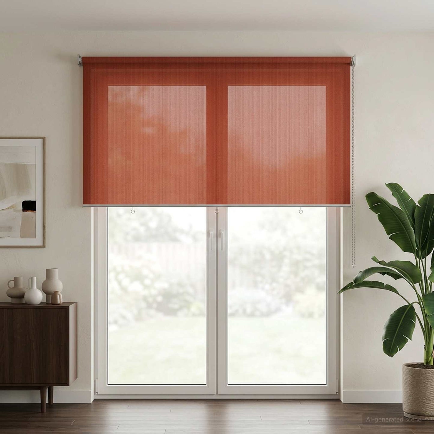 Buitenrolgordijn 90% UV-blok Terracotta 240 x 230 cm HDPE is nu te koop bij PeponiXL, paradijselijk wonen!