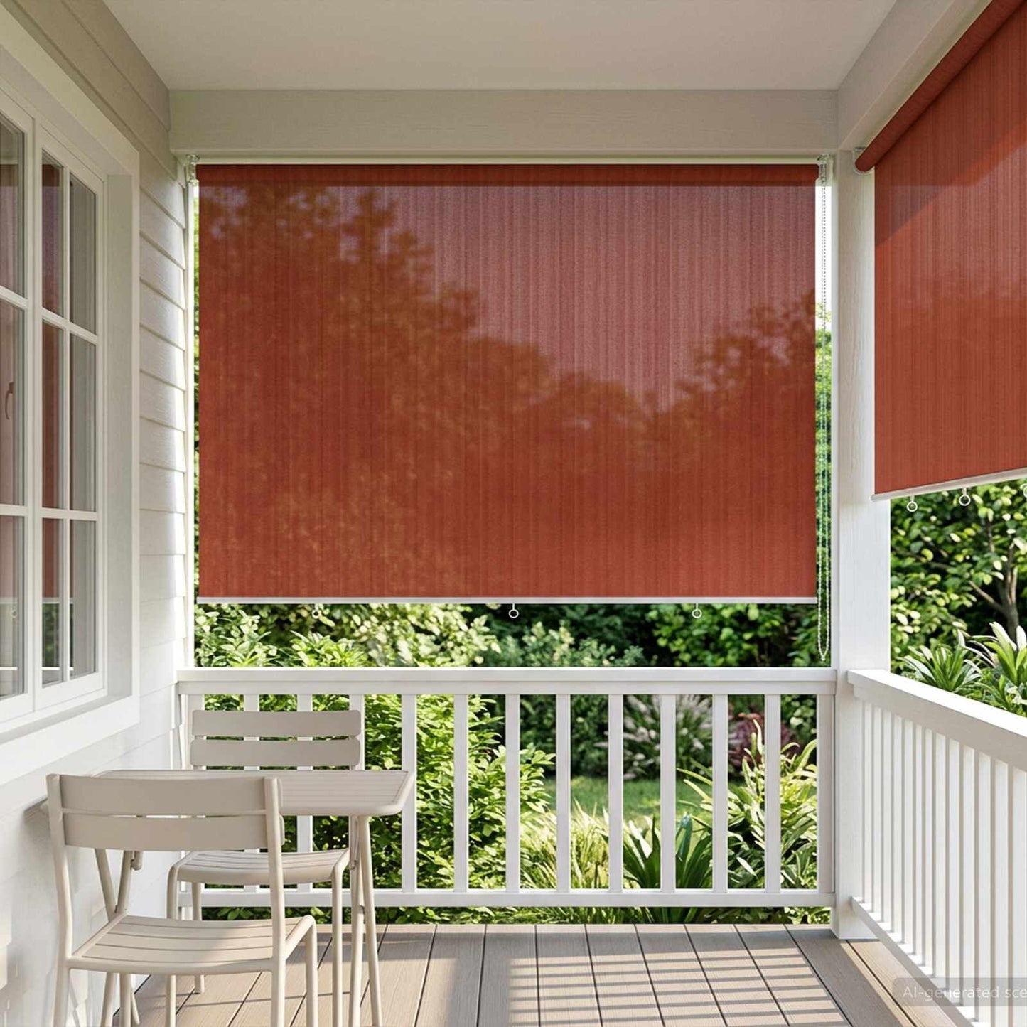 Buitenrolgordijn 90% UV-blok Terracotta 350 x 230 cm HDPE is nu te koop bij PeponiXL, paradijselijk wonen!