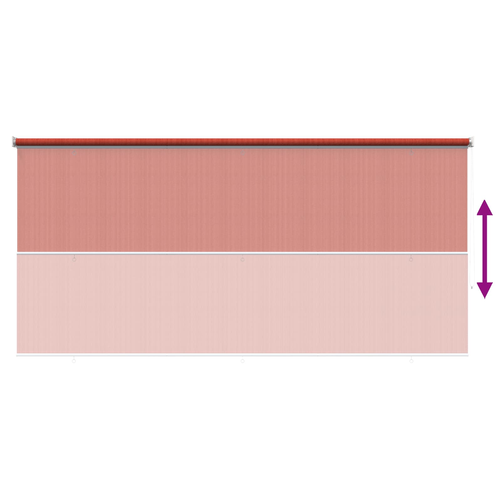 Buitenrolgordijn 90% UV-blok Terracotta 350 x 230 cm HDPE is nu te koop bij PeponiXL, paradijselijk wonen!