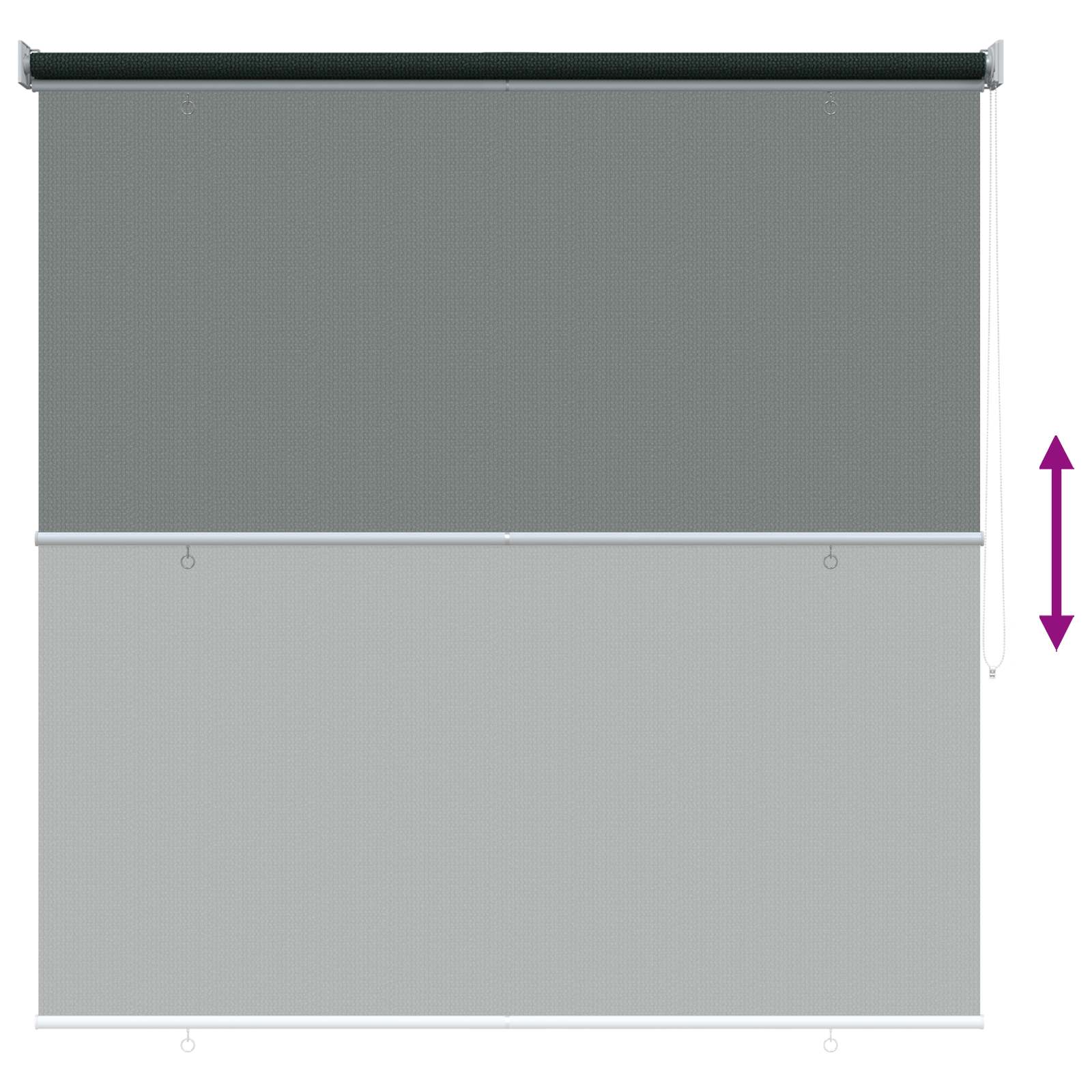 Buitenrolgordijn 90% UV-blok Donkergroen 140 x 140 cm HDPE is nu te koop bij PeponiXL, paradijselijk wonen!