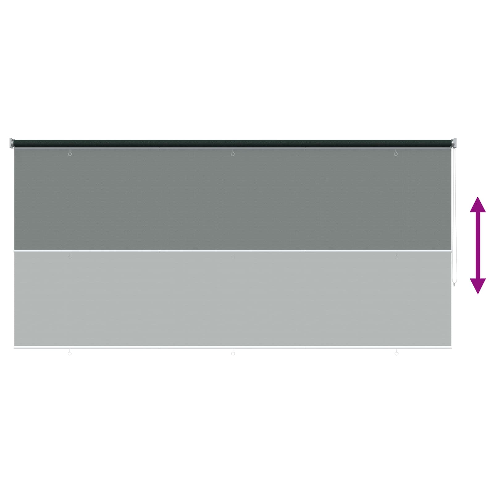 Buitenrolgordijn 90% UV-blok Donkergroen 350 x 140 cm HDPE is nu te koop bij PeponiXL, paradijselijk wonen!