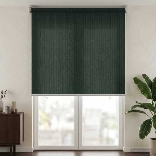 Buitenrolgordijn 90% UV-blok Donkergroen 80 x 230 cm HDPE is nu te koop bij PeponiXL, paradijselijk wonen!