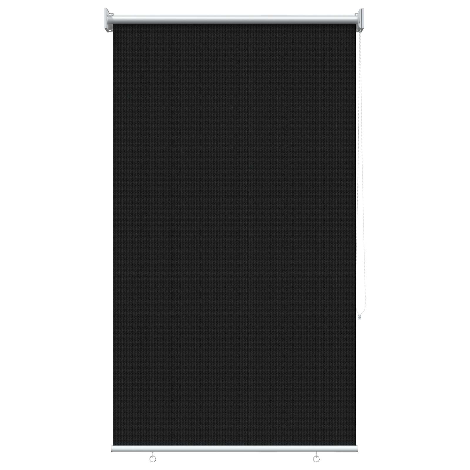 Buitenrolgordijn 90% UV-blok Zwart 80 x 140 cm HDPE is nu te koop bij PeponiXL, paradijselijk wonen!