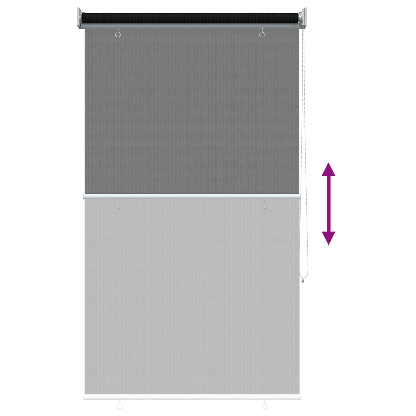 Buitenrolgordijn 90% UV-blok Zwart 80 x 140 cm HDPE is nu te koop bij PeponiXL, paradijselijk wonen!