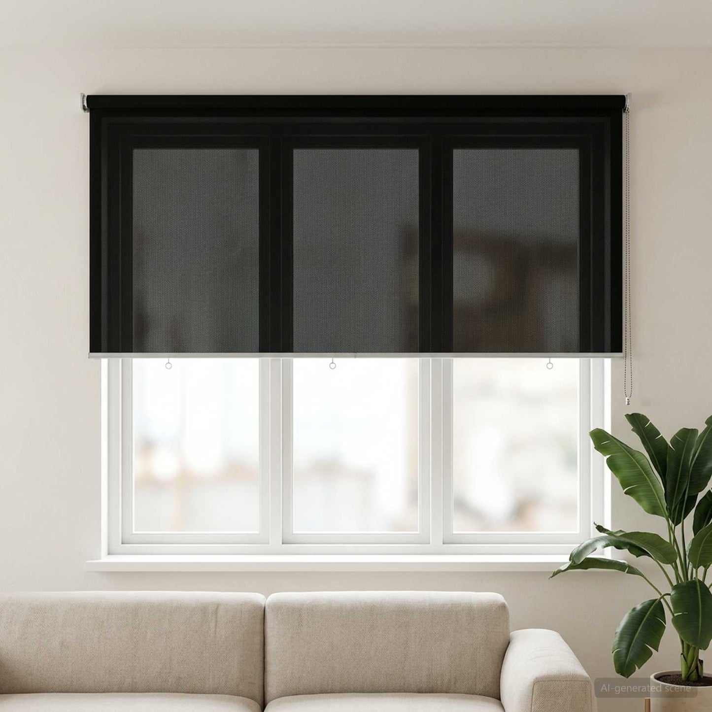 Buitenrolgordijn 90% UV-blok Zwart 140 x 140 cm HDPE is nu te koop bij PeponiXL, paradijselijk wonen!