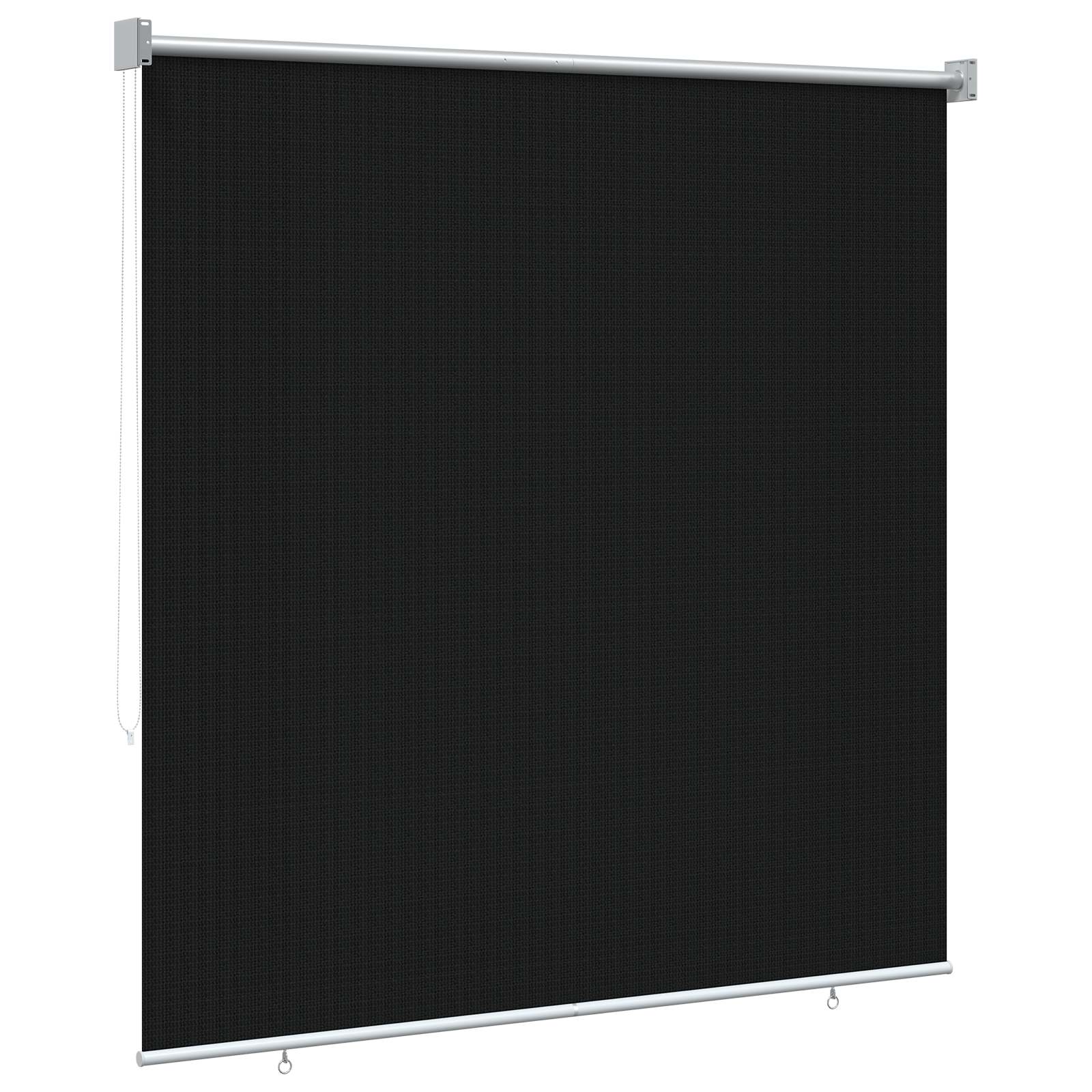 Buitenrolgordijn 90% UV-blok Zwart 140 x 140 cm HDPE is nu te koop bij PeponiXL, paradijselijk wonen!
