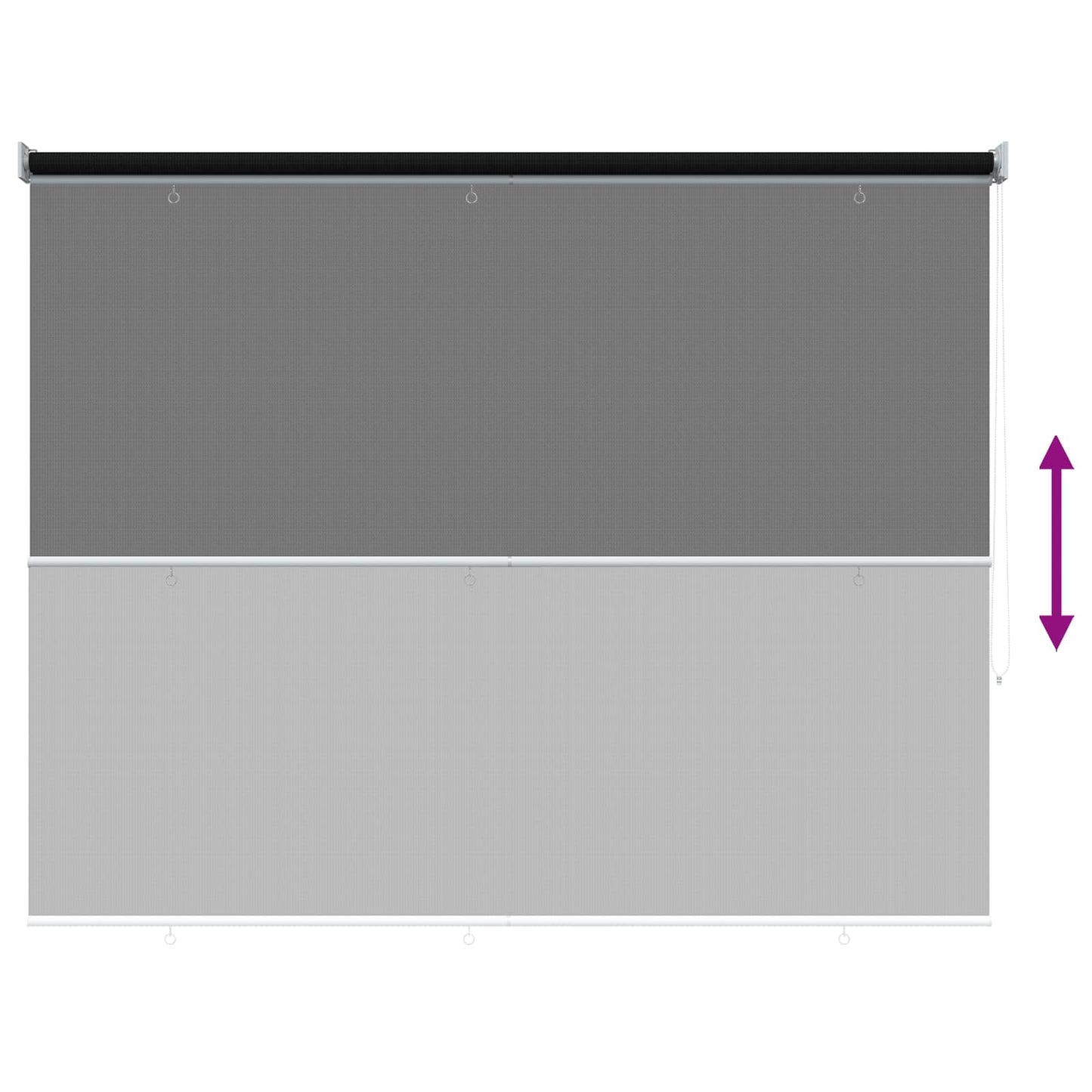 Buitenrolgordijn 90% UV-blok Zwart 200 x 140 cm HDPE is nu te koop bij PeponiXL, paradijselijk wonen!