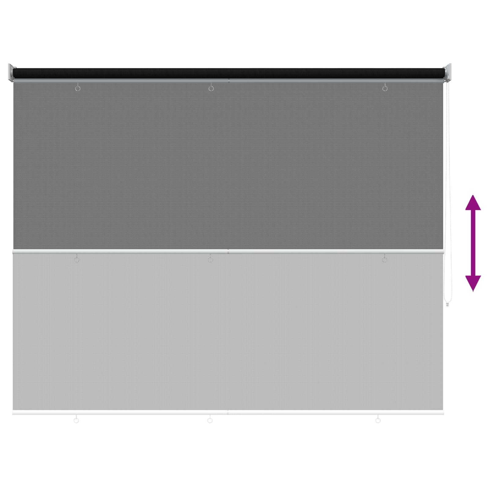 Buitenrolgordijn 90% UV-blok Zwart 200 x 140 cm HDPE is nu te koop bij PeponiXL, paradijselijk wonen!