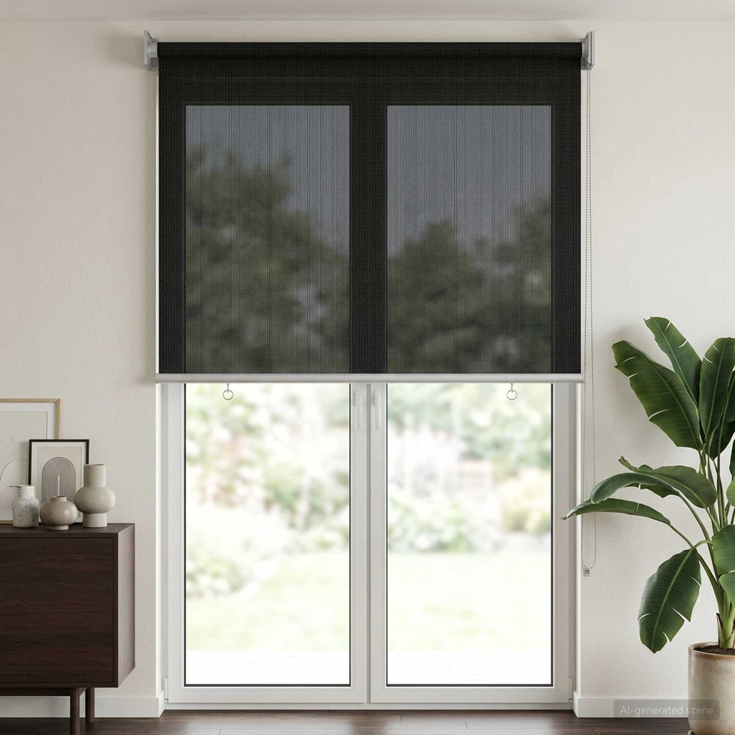 Buitenrolgordijn 90% UV-blok Zwart 80 x 230 cm HDPE is nu te koop bij PeponiXL, paradijselijk wonen!