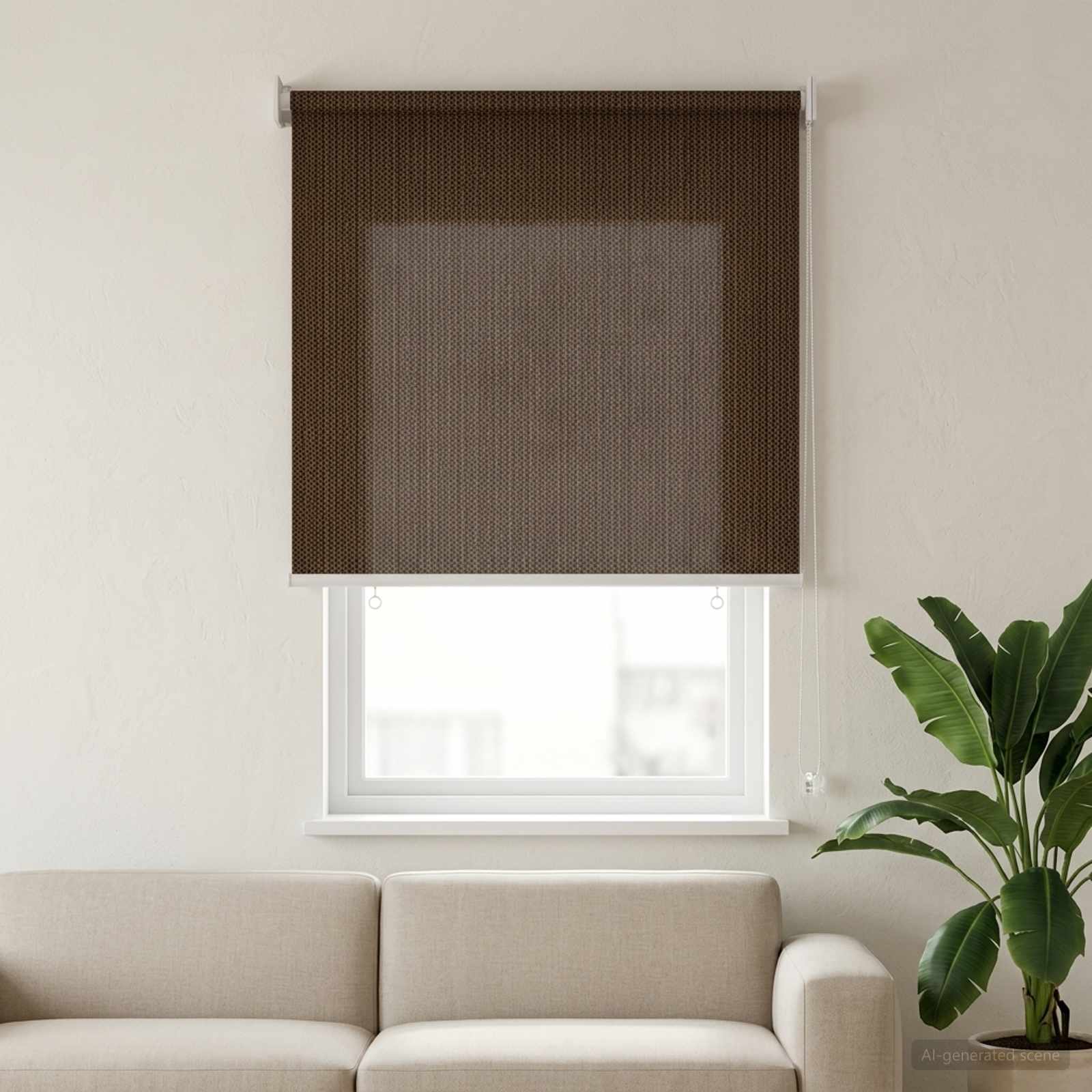 Buitenrolgordijn 90% UV-blok Bruin 80 x 140 cm HDPE is nu te koop bij PeponiXL, paradijselijk wonen!