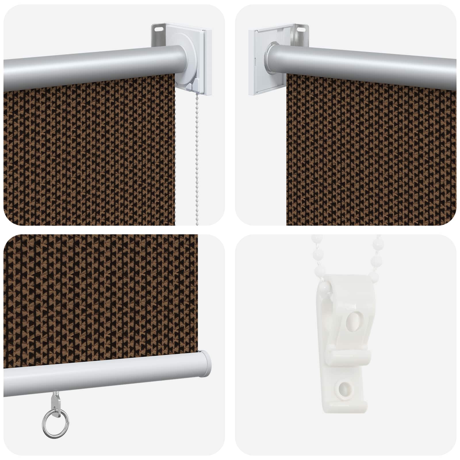 Buitenrolgordijn 90% UV-blok Bruin 80 x 230 cm HDPE is nu te koop bij PeponiXL, paradijselijk wonen!