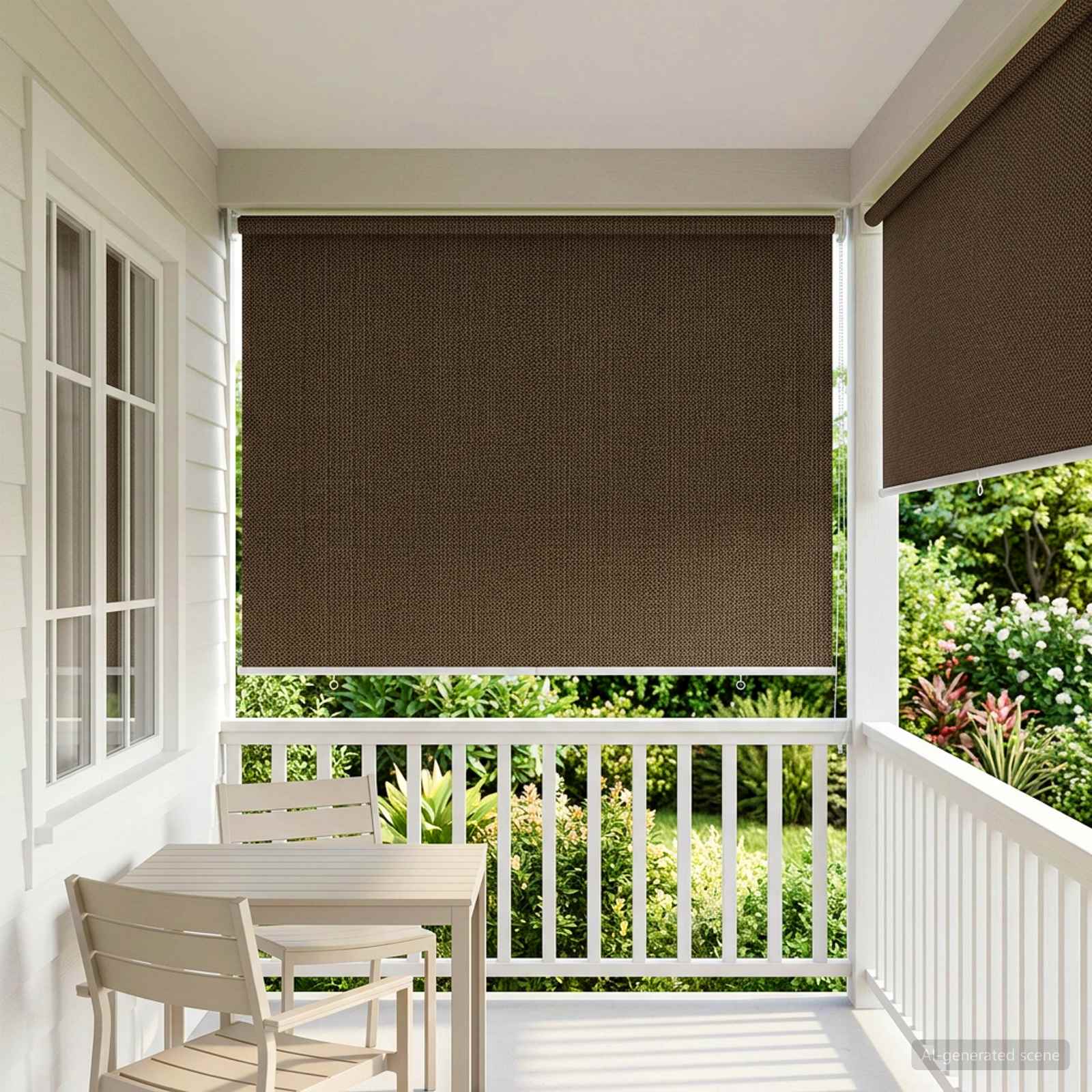 Buitenrolgordijn 90% UV-blok Bruin 80 x 230 cm HDPE is nu te koop bij PeponiXL, paradijselijk wonen!