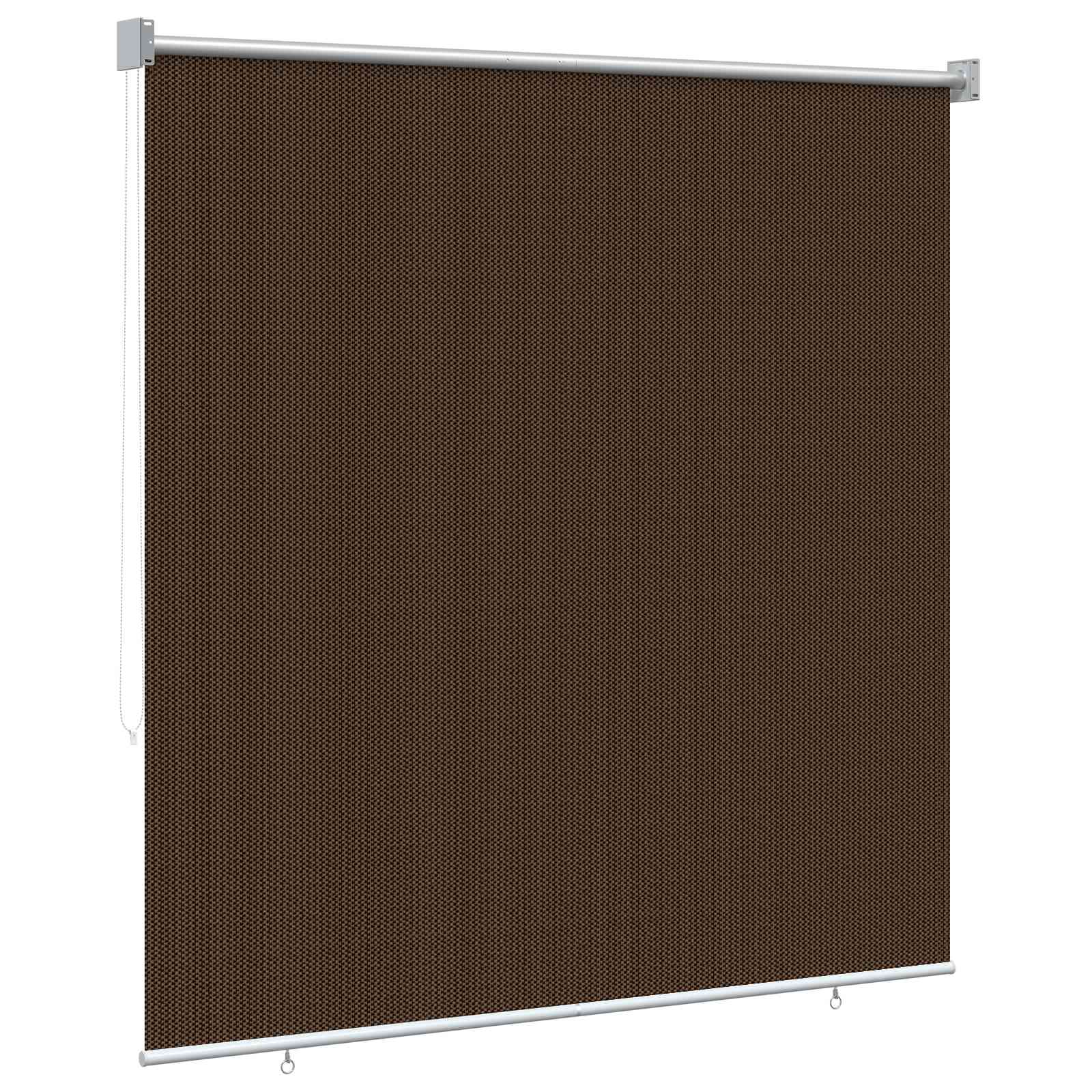 Buitenrolgordijn 90% UV-blok Bruin 120 x 230 cm HDPE is nu te koop bij PeponiXL, paradijselijk wonen!
