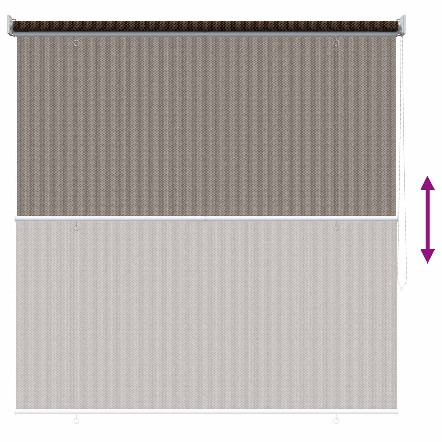 Buitenrolgordijn 90% UV-blok Bruin 120 x 230 cm HDPE is nu te koop bij PeponiXL, paradijselijk wonen!