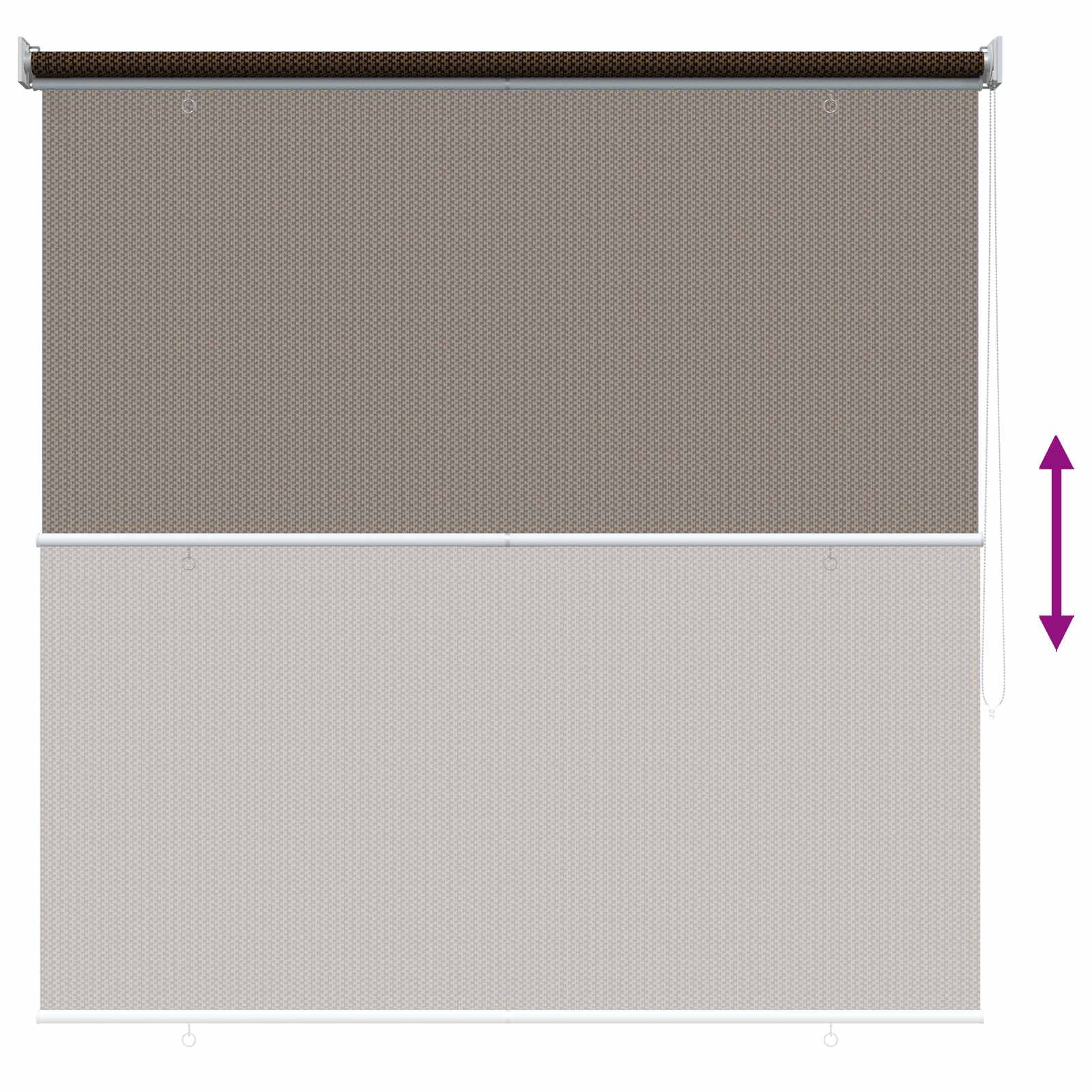 Buitenrolgordijn 90% UV-blok Bruin 120 x 230 cm HDPE is nu te koop bij PeponiXL, paradijselijk wonen!