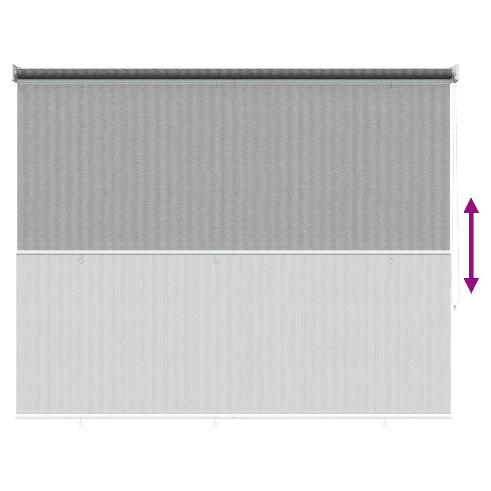 Buitenrolgordijn 90% UV-blok Lichtgrijs 140 x 140 cm HDPE is nu te koop bij PeponiXL, paradijselijk wonen!