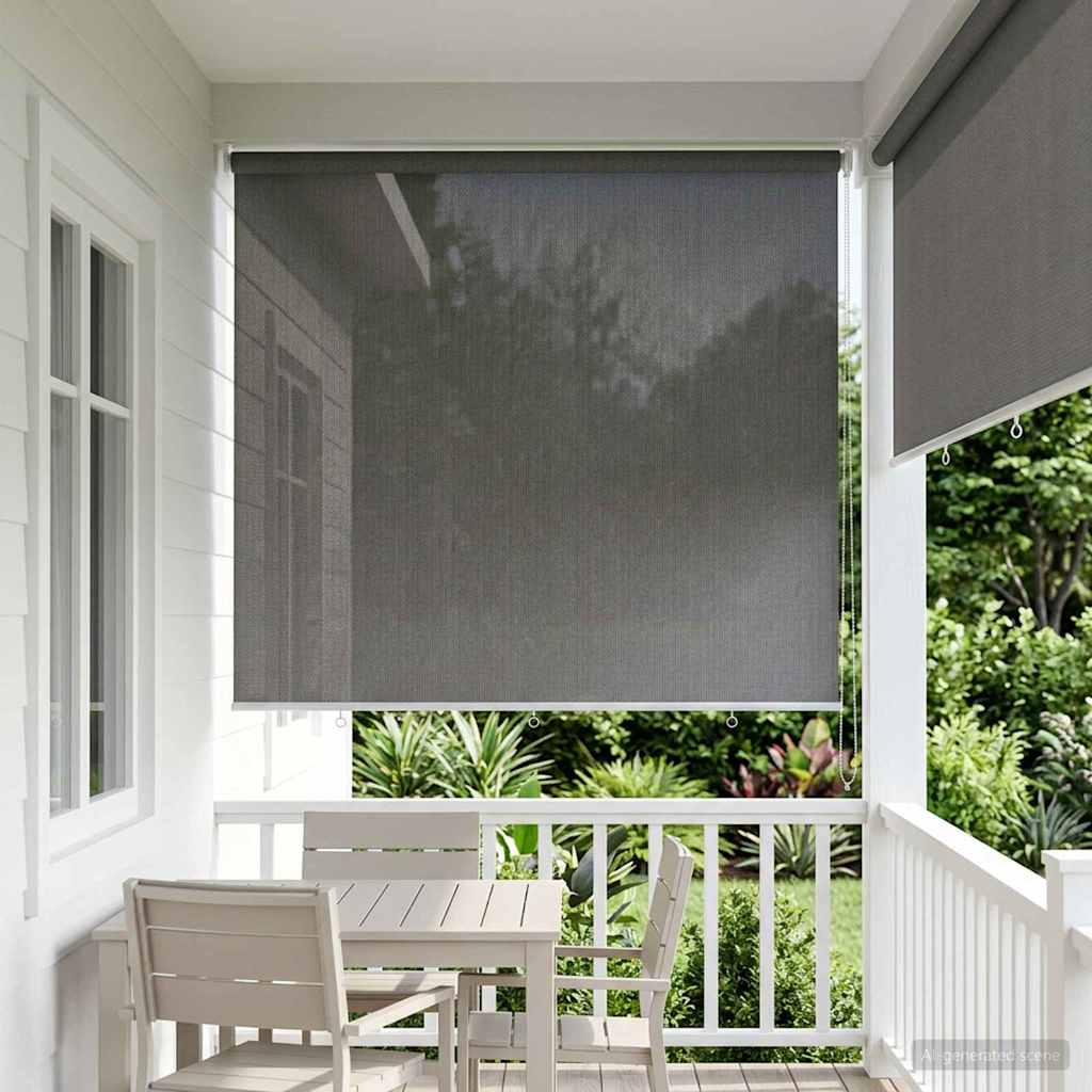 Buitenrolgordijn 90% UV-blok Lichtgrijs 220 x 140 cm HDPE is nu te koop bij PeponiXL, paradijselijk wonen!