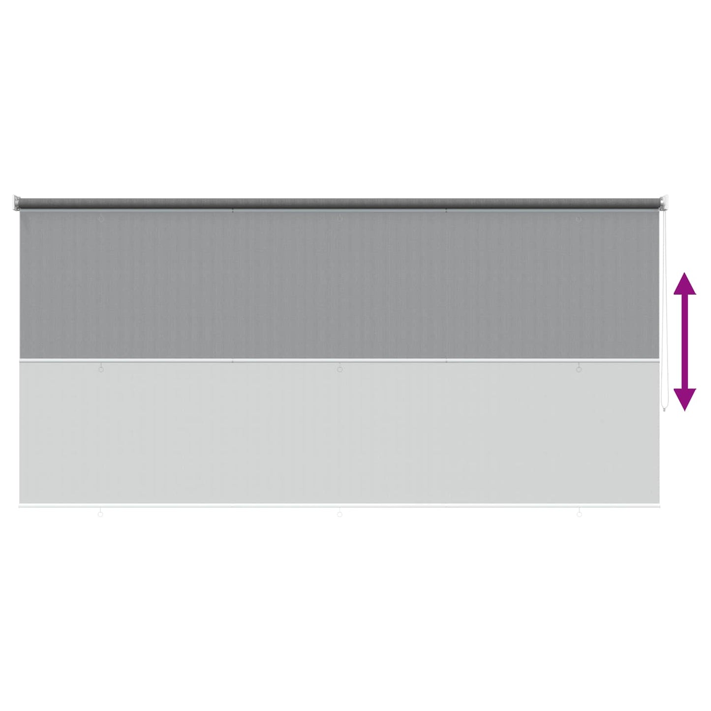 Buitenrolgordijn 90% UV-blok Lichtgrijs 400 x 140 cm HDPE is nu te koop bij PeponiXL, paradijselijk wonen!