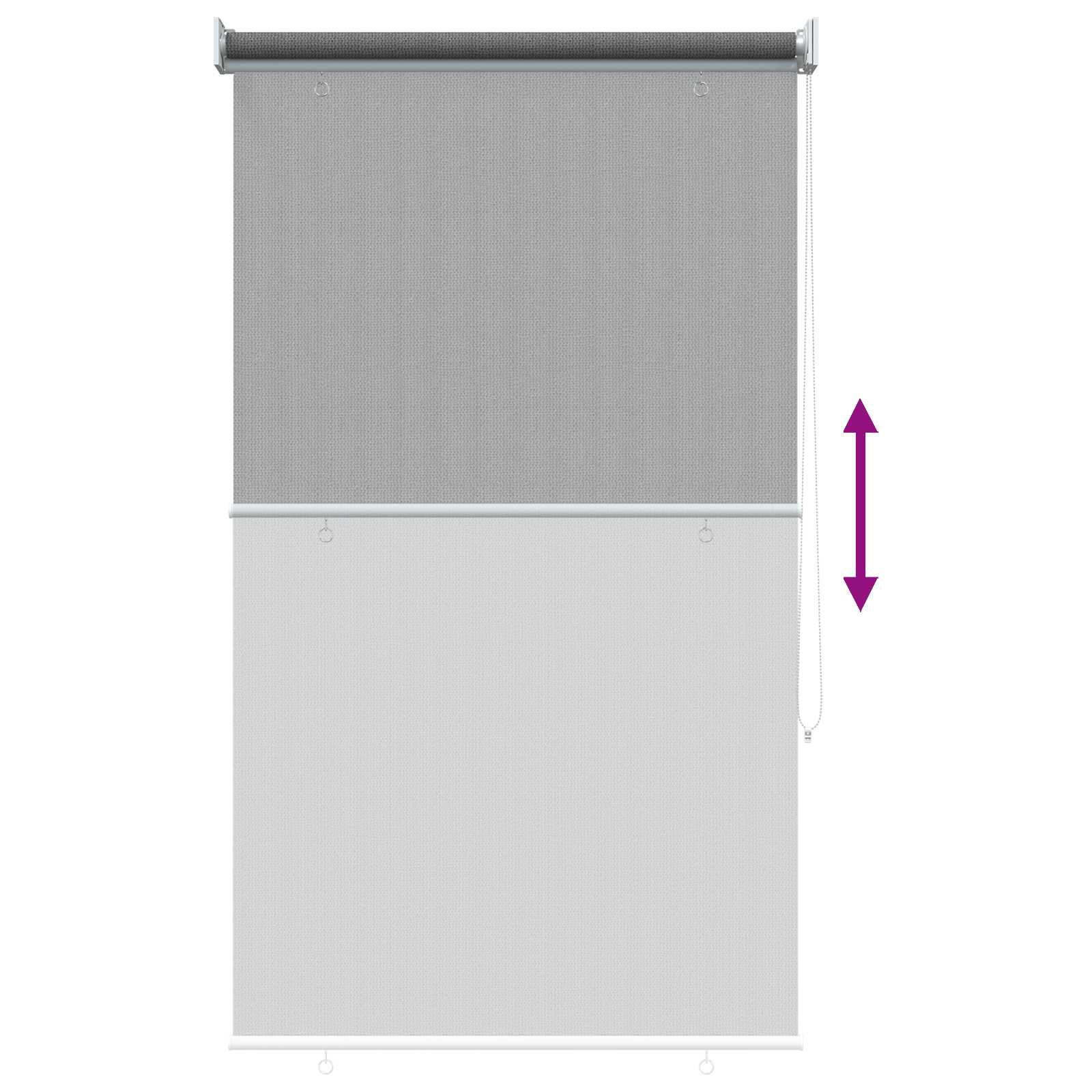 Buitenrolgordijn 90% UV-blok Lichtgrijs 60 x 230 cm HDPE is nu te koop bij PeponiXL, paradijselijk wonen!
