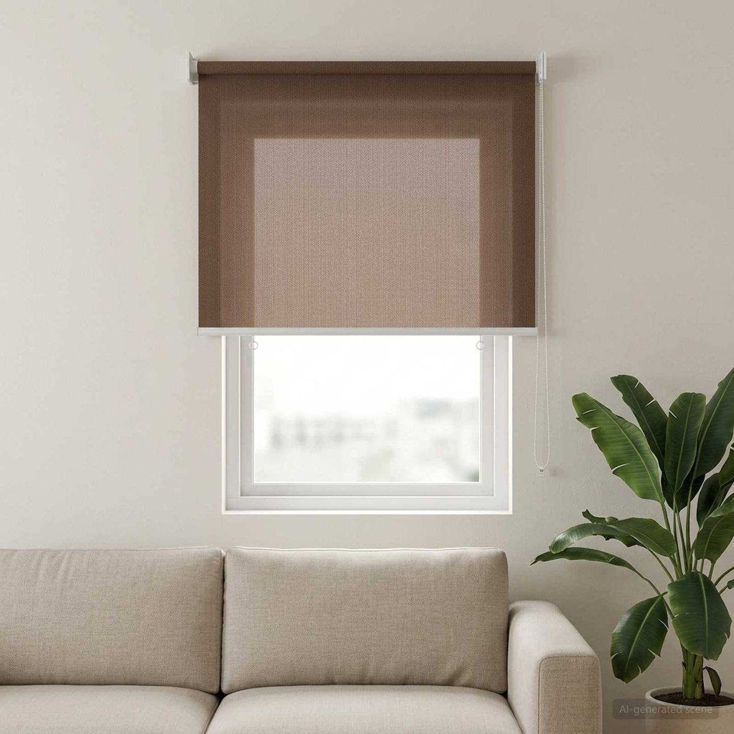 Buitenrolgordijn 90% UV-blok Taupe 60 x 140 cm HDPE is nu te koop bij PeponiXL, paradijselijk wonen!