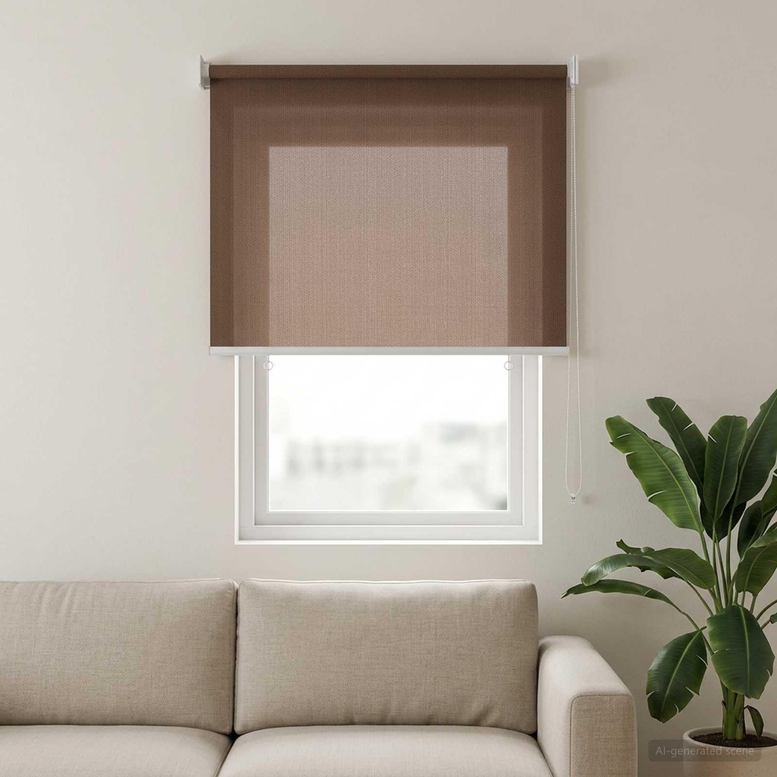 Buitenrolgordijn 90% UV-blok Taupe 100 x 140 cm HDPE is nu te koop bij PeponiXL, paradijselijk wonen!