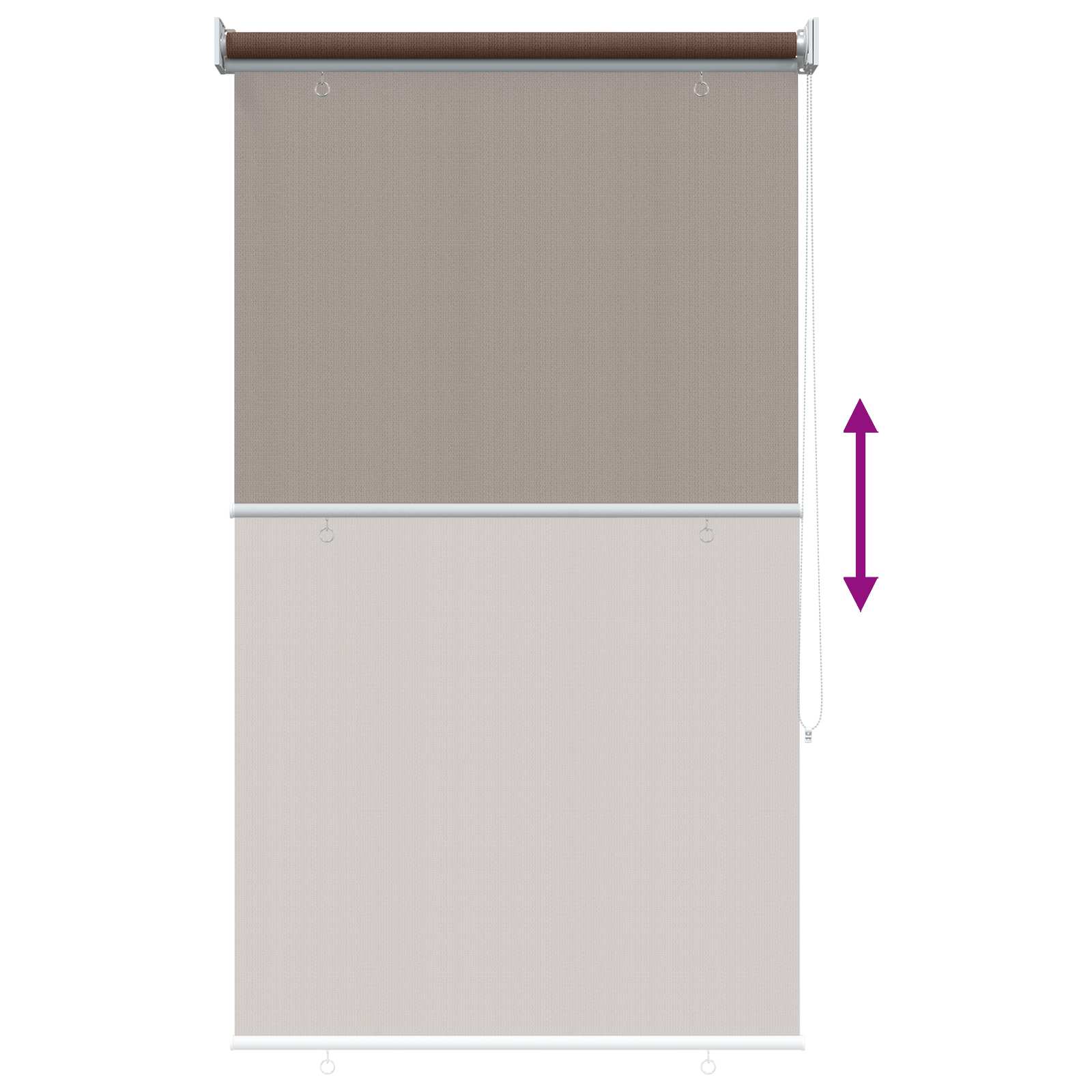 Buitenrolgordijn 90% UV-blok Taupe 100 x 140 cm HDPE is nu te koop bij PeponiXL, paradijselijk wonen!