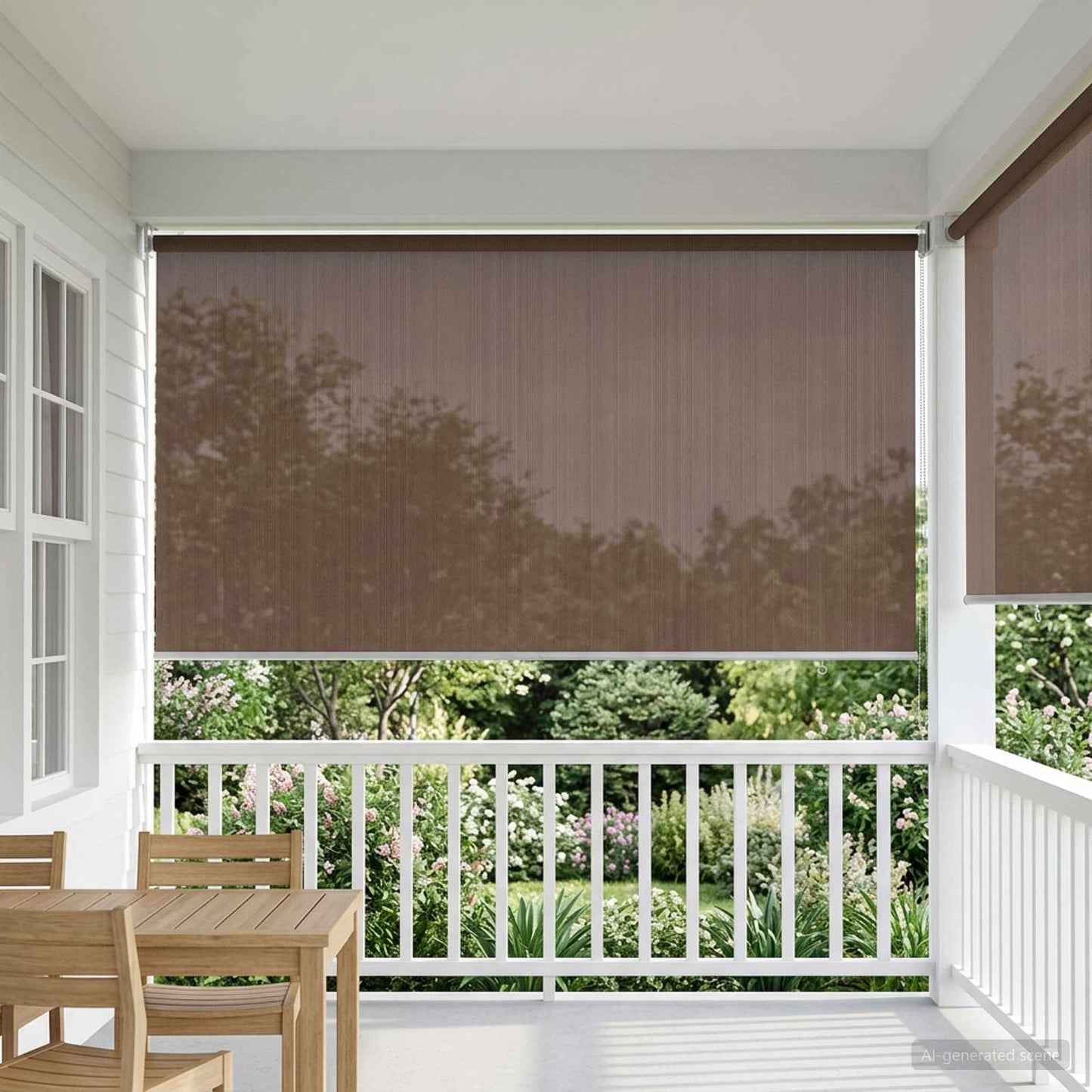Buitenrolgordijn 90% UV-blok Taupe 160 x 140 cm HDPE is nu te koop bij PeponiXL, paradijselijk wonen!