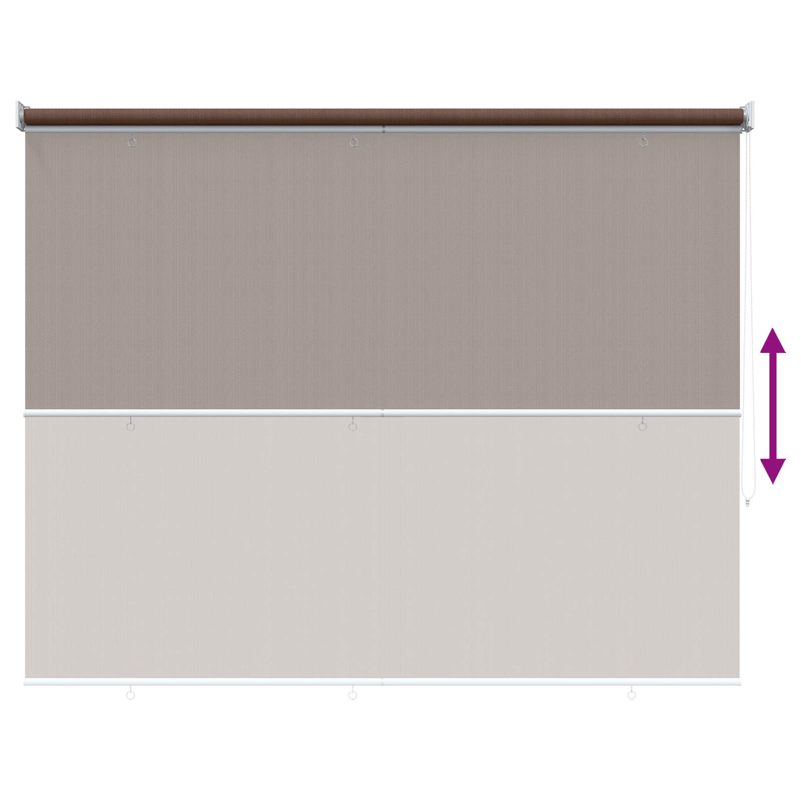 Buitenrolgordijn 90% UV-blok Taupe 160 x 140 cm HDPE is nu te koop bij PeponiXL, paradijselijk wonen!