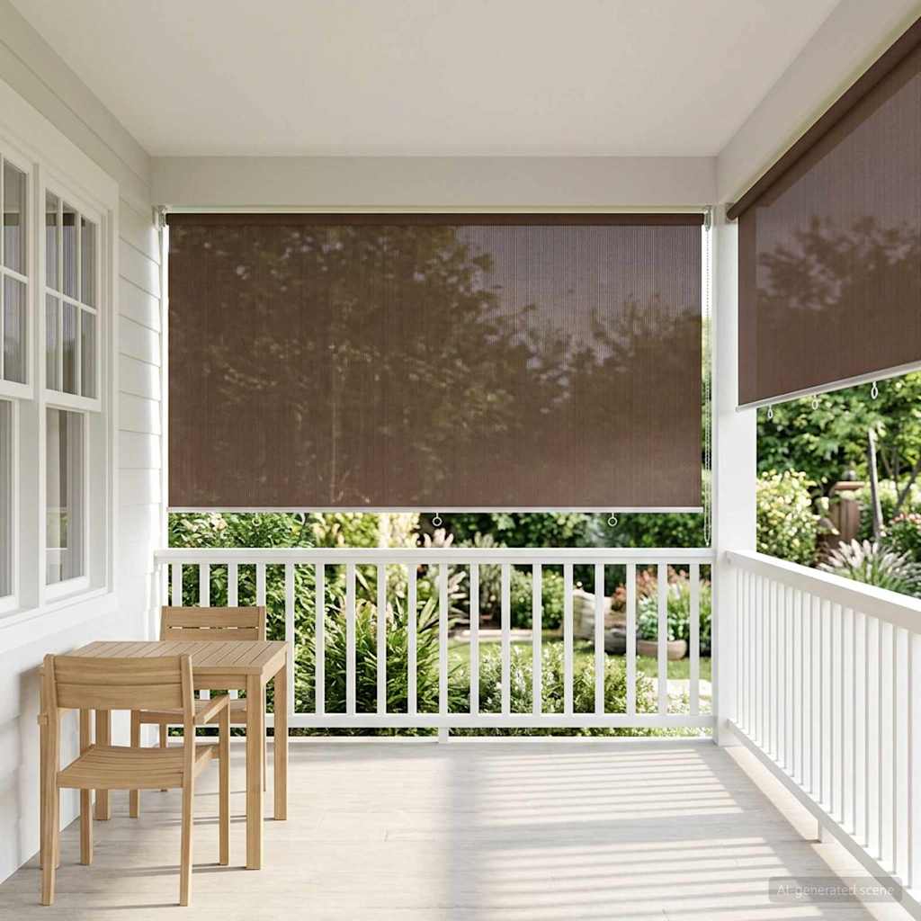 Buitenrolgordijn 90% UV-blok Taupe 300 x 140 cm HDPE is nu te koop bij PeponiXL, paradijselijk wonen!