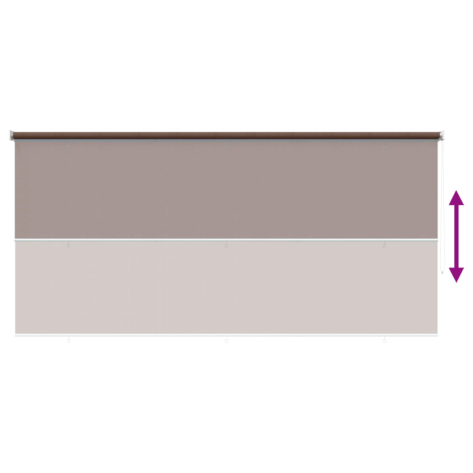 Buitenrolgordijn 90% UV-blok Taupe 350 x 140 cm HDPE is nu te koop bij PeponiXL, paradijselijk wonen!